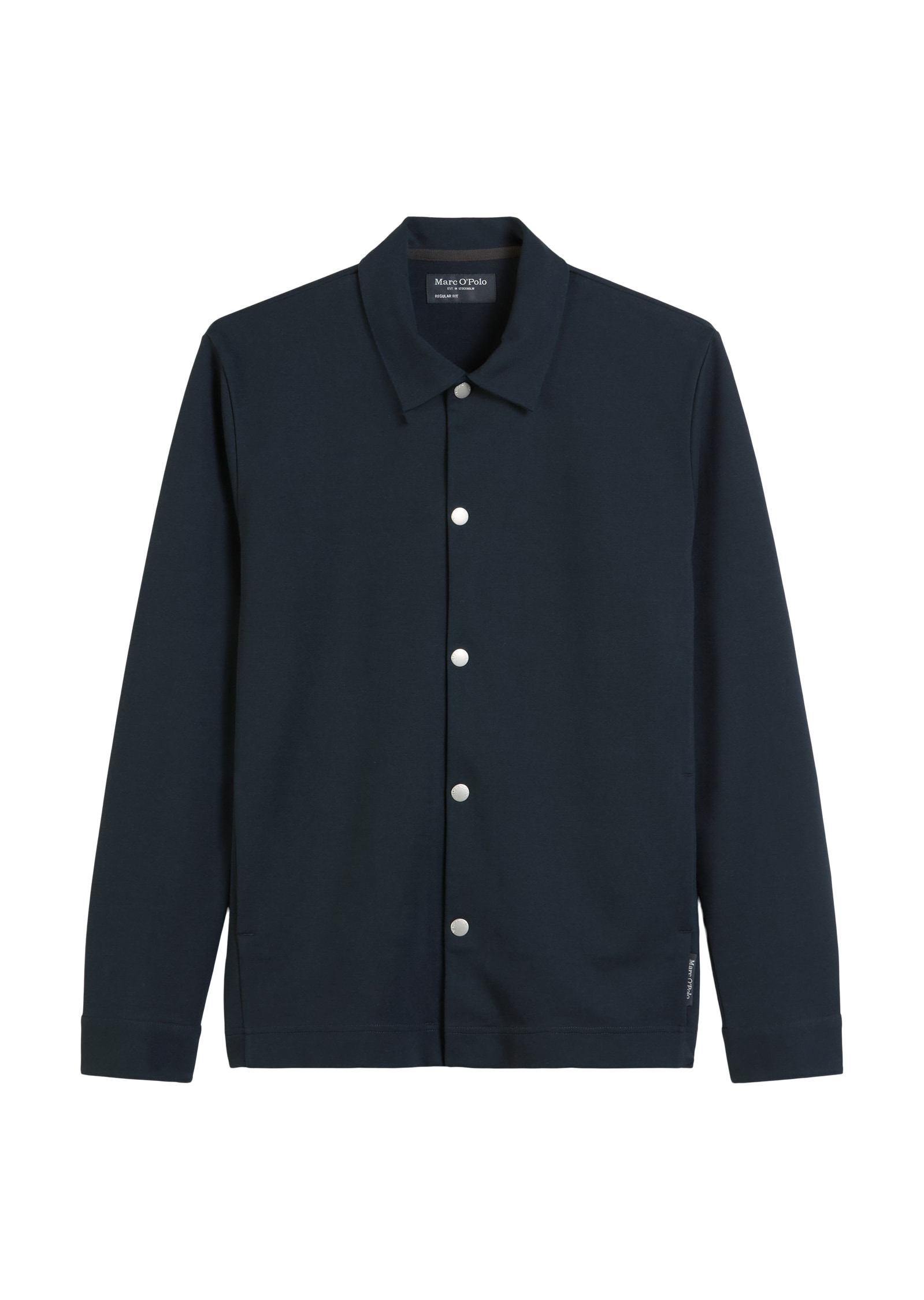 Marc O'Polo Hemdjacke, ohne Kapuze, Sweat-Overshirt regular fit aus Bio-Baumwoll-Mix