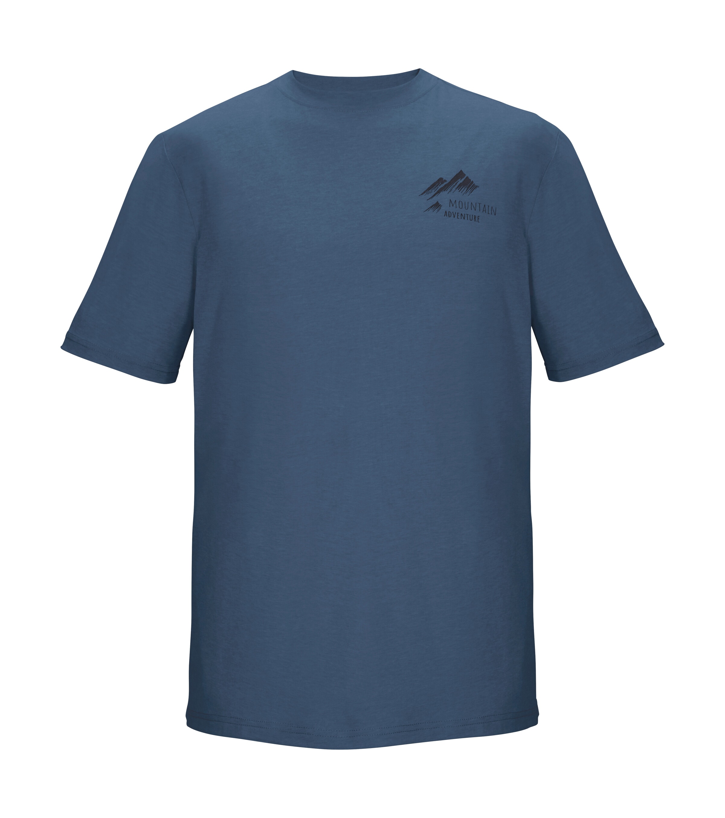 Image of Killtec T-Shirt "KOS 51 MN TSHRT" Melange-Optik, grafischer Berg-Print, Comfort-Stretch Material