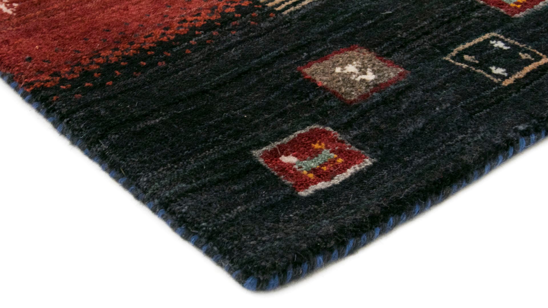 carpetfine Wollteppich »Gabbeh Don«, rechteckig, reine Wolle, sehr weicher Flor, Wohnzimmer