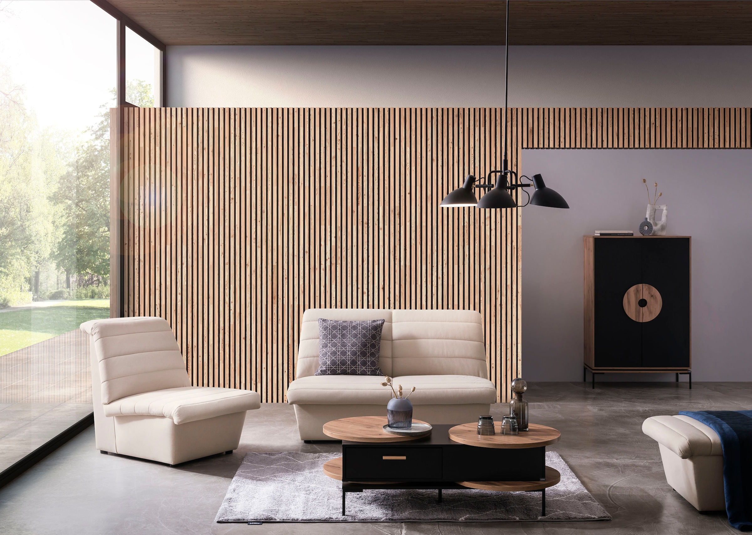 LOOKS by Wolfgang Joop Fauteuil »LOOKS VIII« Quersteppung, ohne Armlehnen, in zwei verschiedenen Grössen