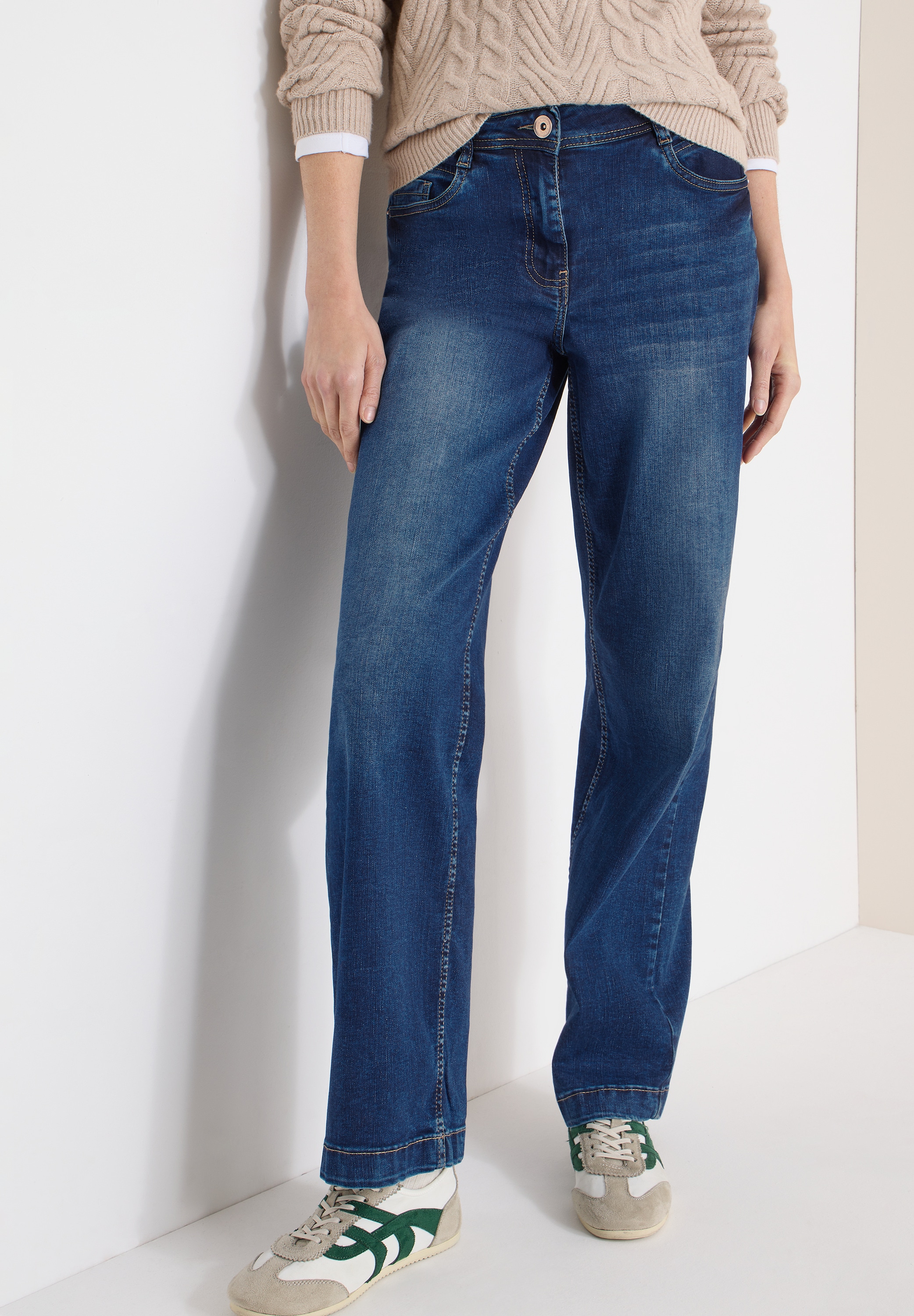 Image of Cecil Weite Jeans "NEELE" im Five-Pocket Style