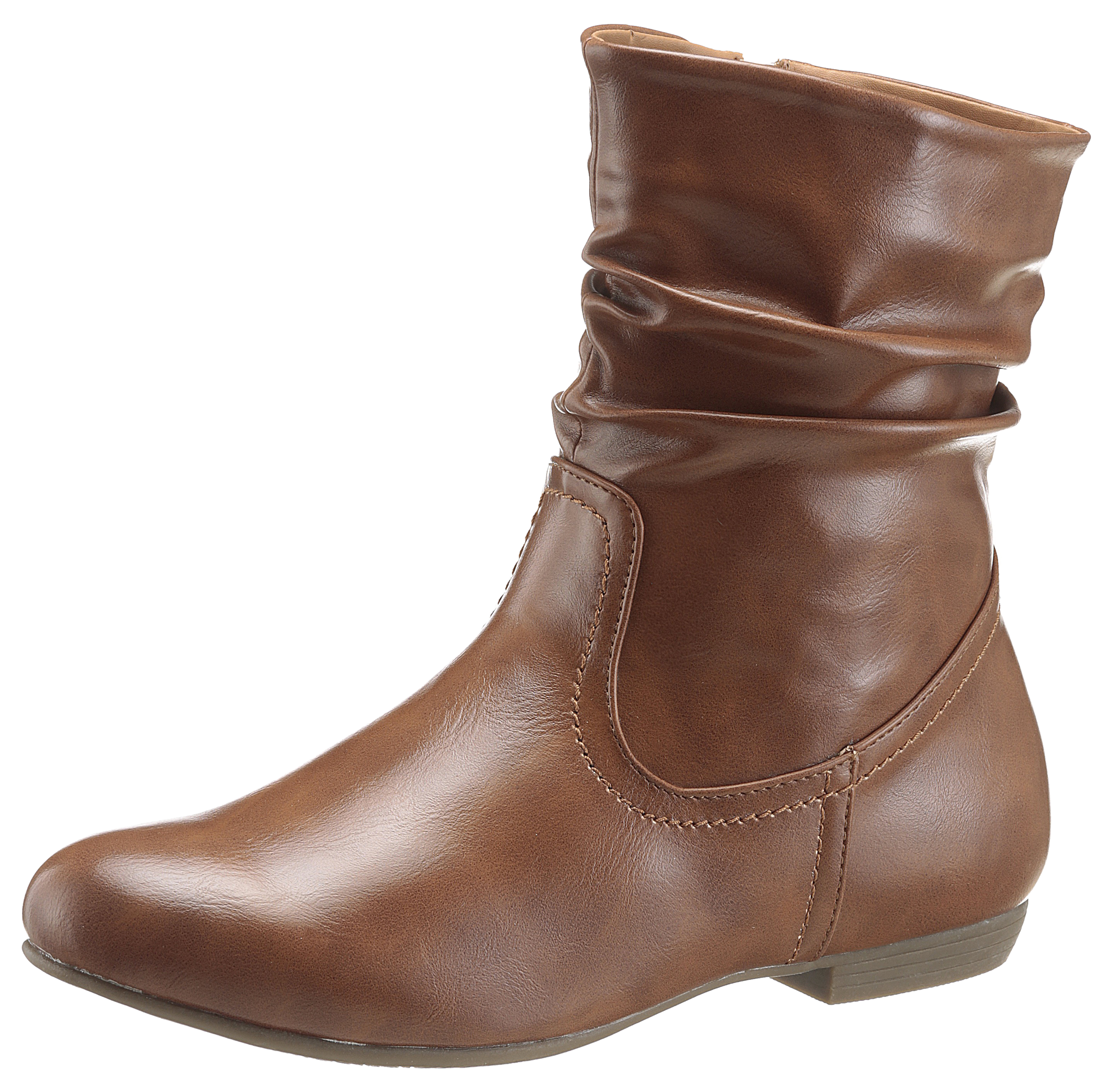 Stiefelette, mit Raffungen am slouchy Schaft