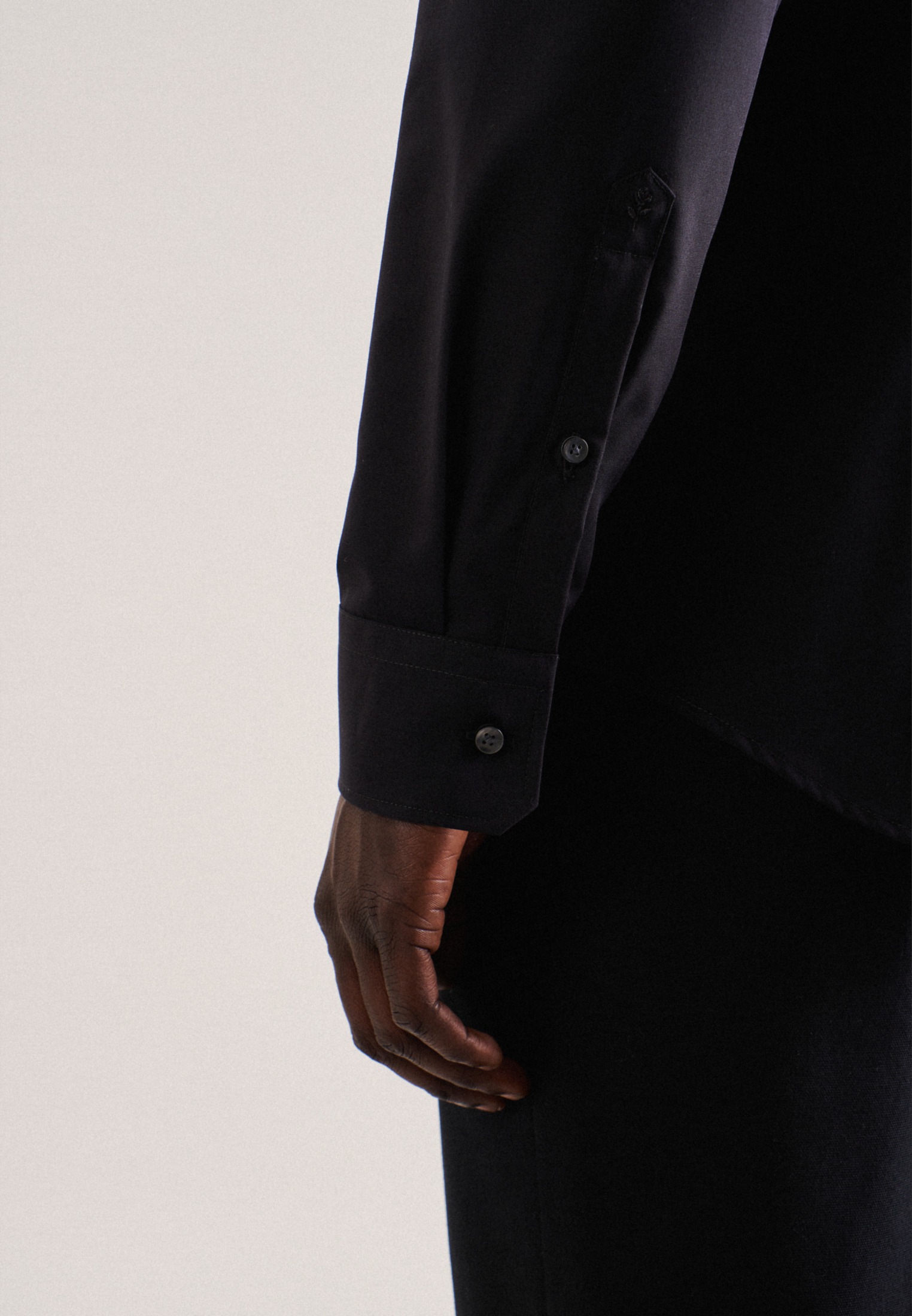 seidensticker Businesshemd »Slim«, Slim Extra langer Arm Kentkragen Uni