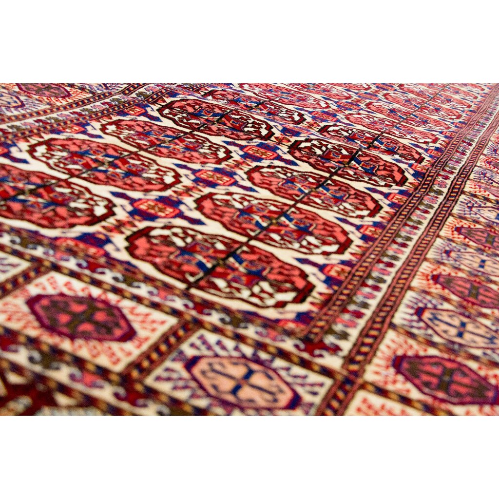 morgenland Läufer »Afghan Seide Teppich handgeknüpft rot«, rechteckig