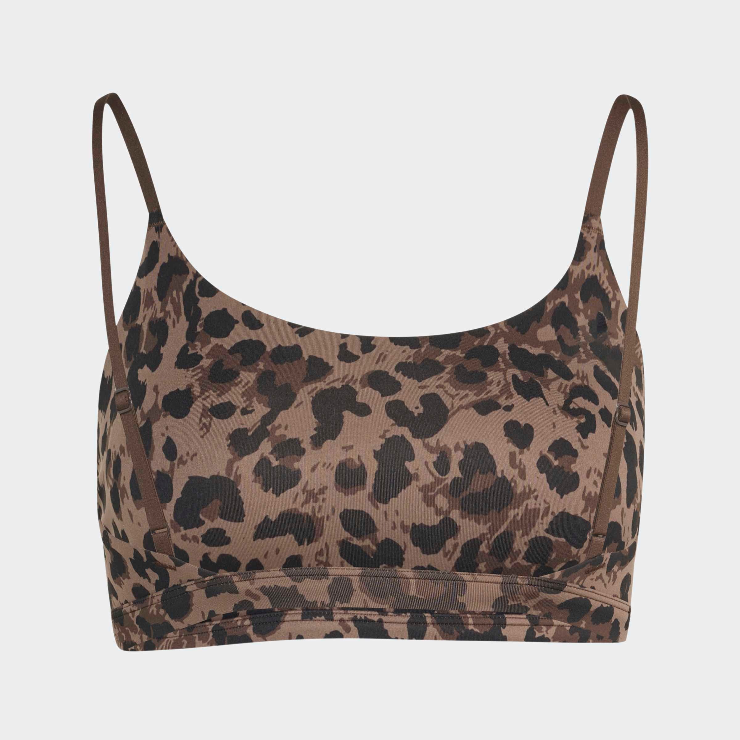 adidas Performance Sport-BH »OPTIME ESSENTIALS 3-STREIFEN LEOPARD SPORT-BH, LEICHTER HALT«