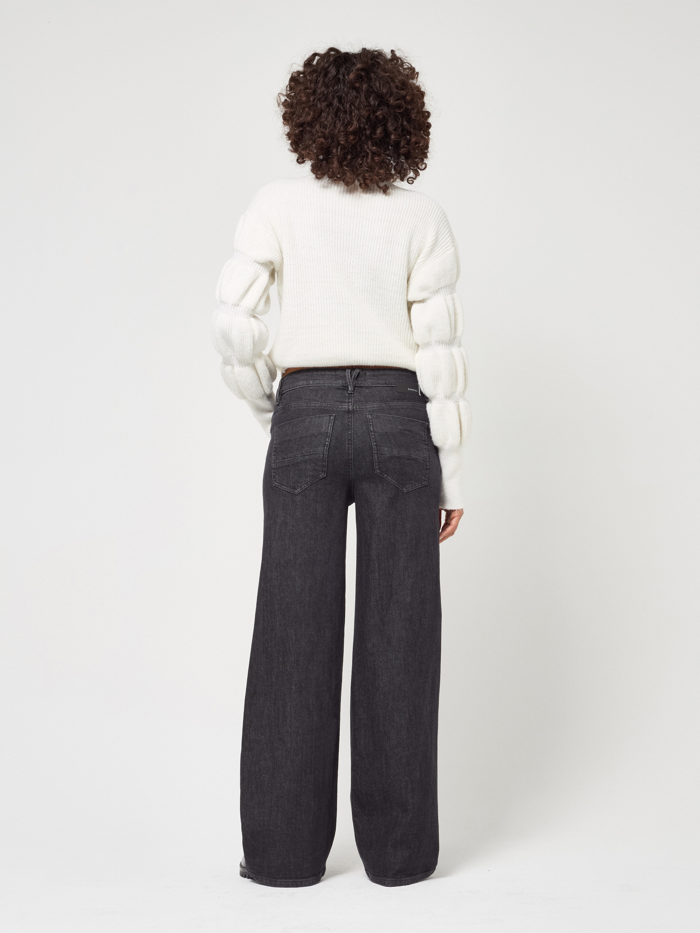 GANG Jeans droit »94CARLOTTA LONG« Wide Leg style 5 poches