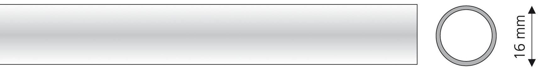 Liedeco Gardinenstange, 1 läufig-läufig, Fixmass