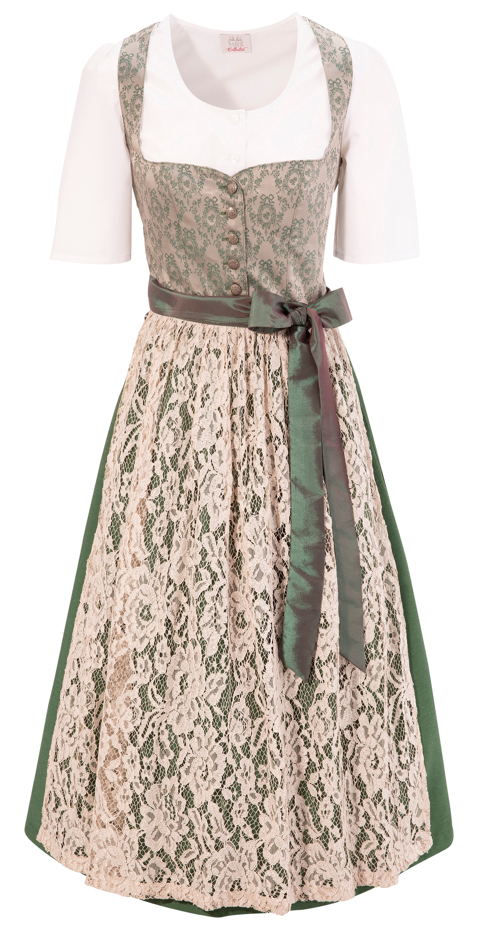 Naber Collection Dirndl, (3 tlg.), Damen, midi inklusive Dirndlbluse kaufen
