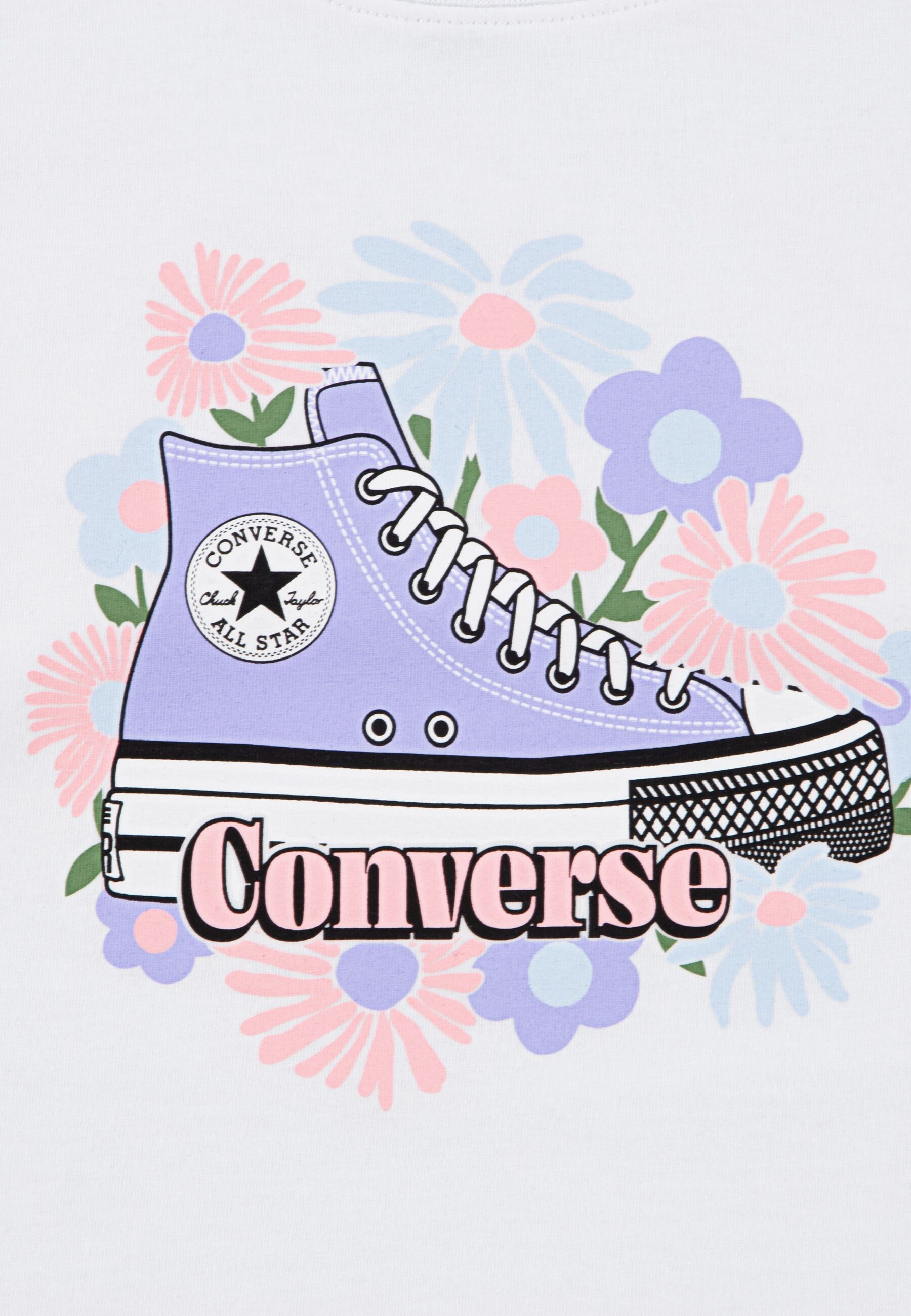 Converse T-Shirt & Shorts »CNVG FLORAL SNEAKER TEE & SHOR«, für Kinder