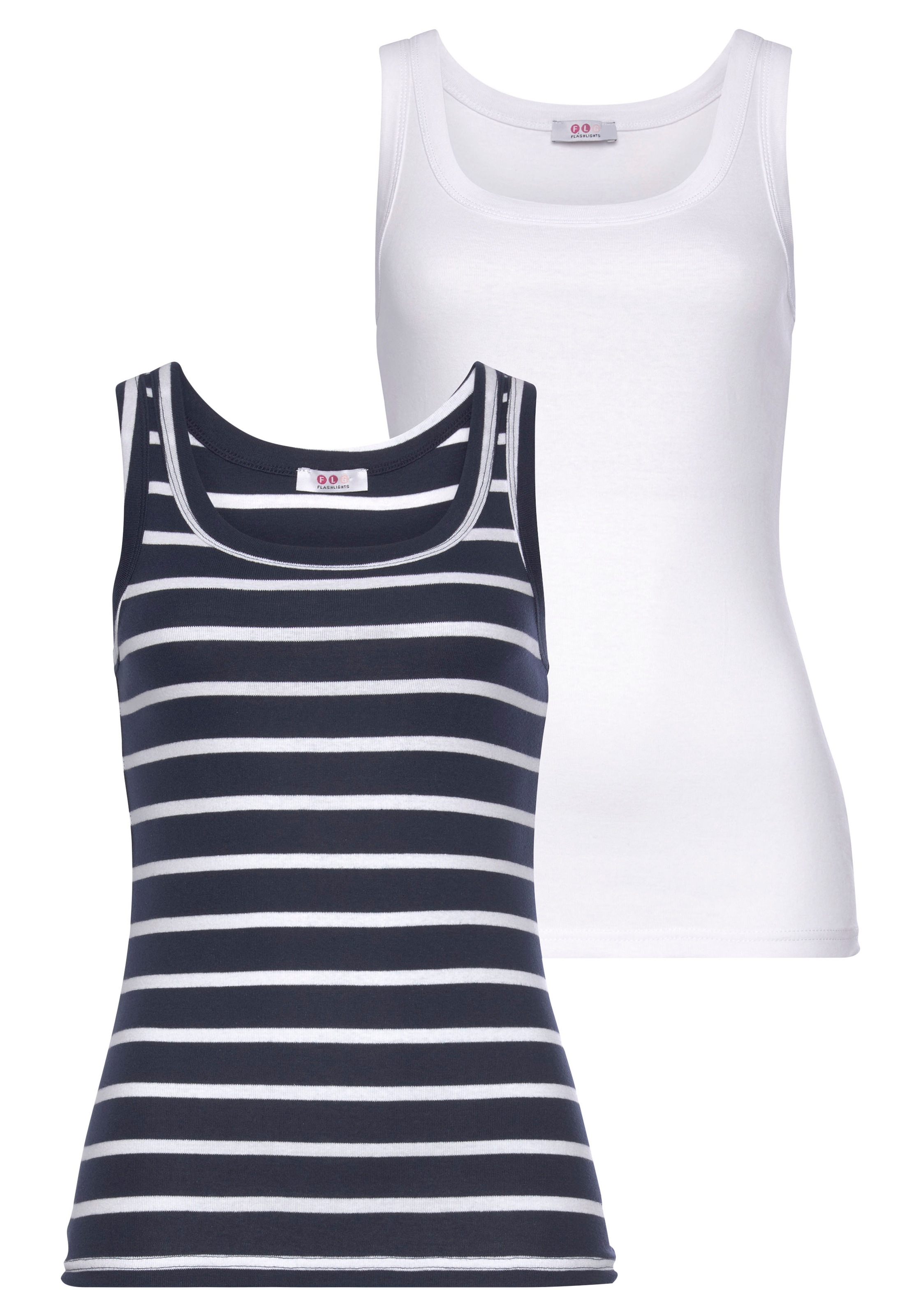 Image of Flashlights Tanktop, (Packung, 2er-Pack), mit Streifen bei Ackermann Versand Schweiz