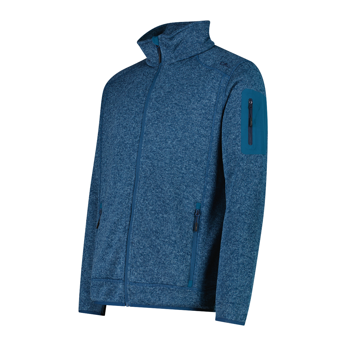 CMP Strickfleecejacke »MAN JACKET« ohne Kapuze mit hochschliessendem Kragen, atmungsaktiv, wasserabweisend