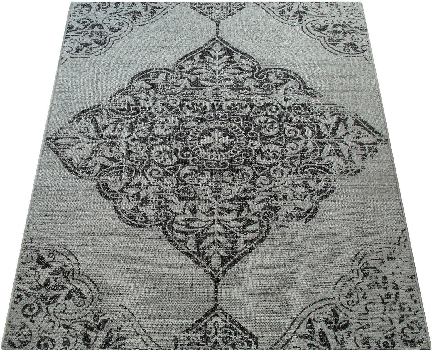 Image of Paco Home Teppich »Coco 202«, rechteckig, 4 mm Höhe, Flachgewebe, Vintage Design, In- und Outdoor geeignet, ideal im Wohnzimmer & Schlafzimmer bei Ackermann Versand Schweiz