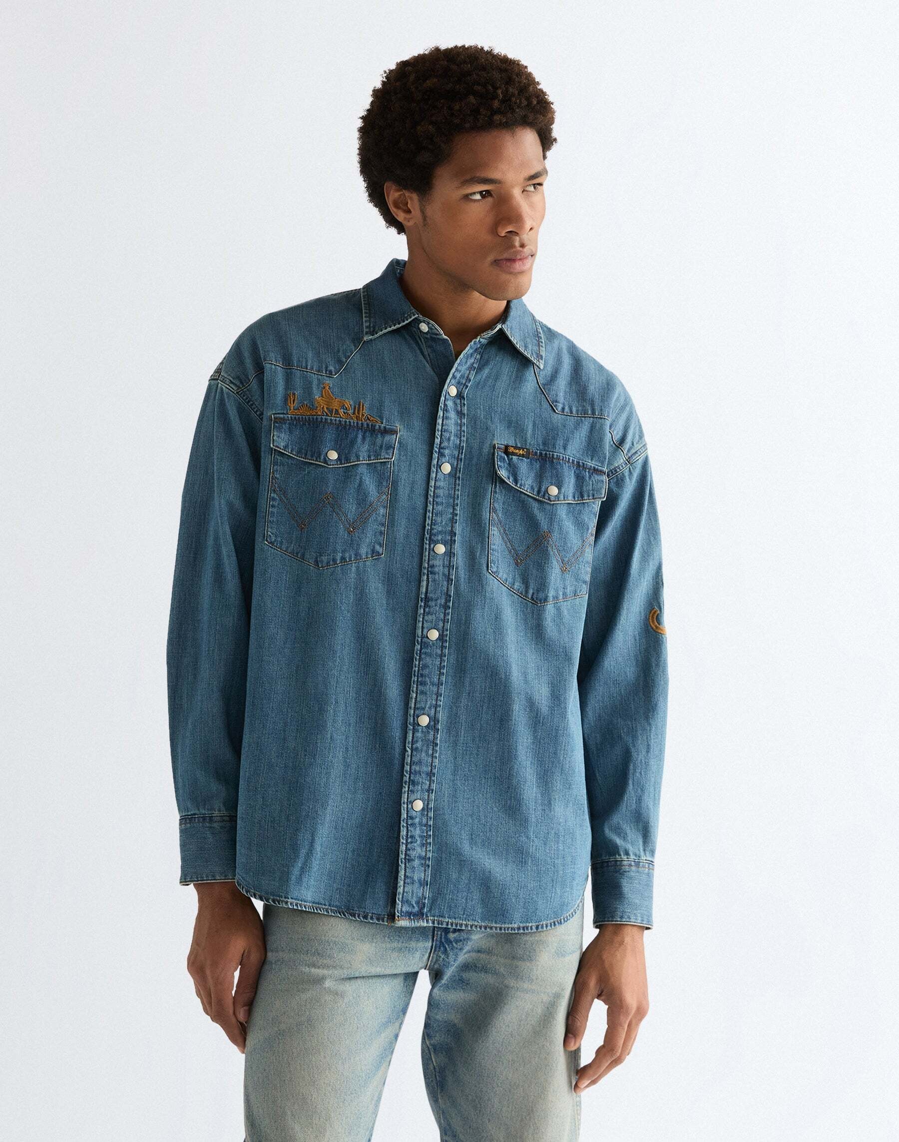 Wrangler Jeanshemd »WRANGLER Jeanshemd Western«