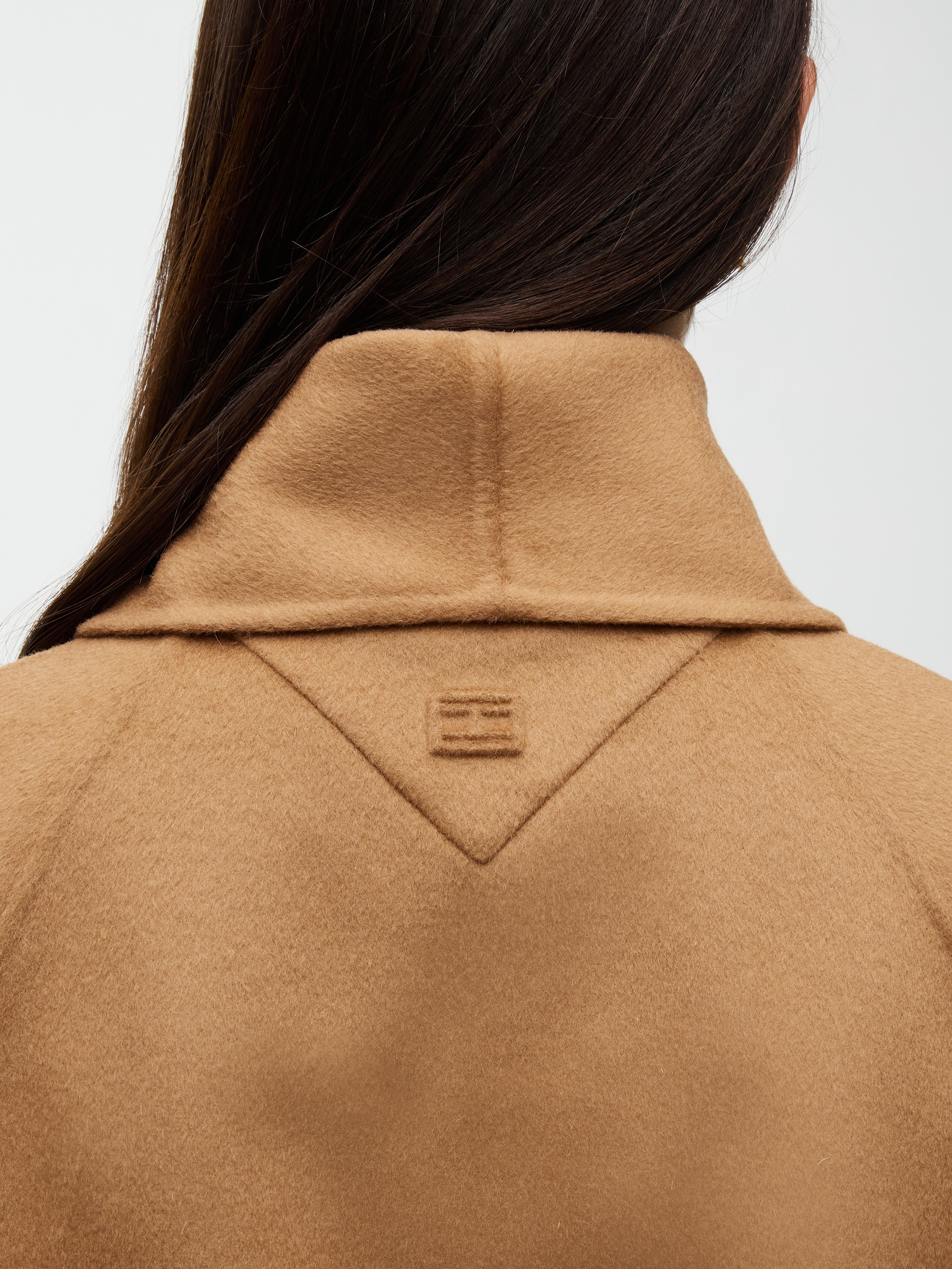 Tommy Hilfiger Manteau long »DF WOOL REG BELTED COAT« mélange de matériaux, avec laine