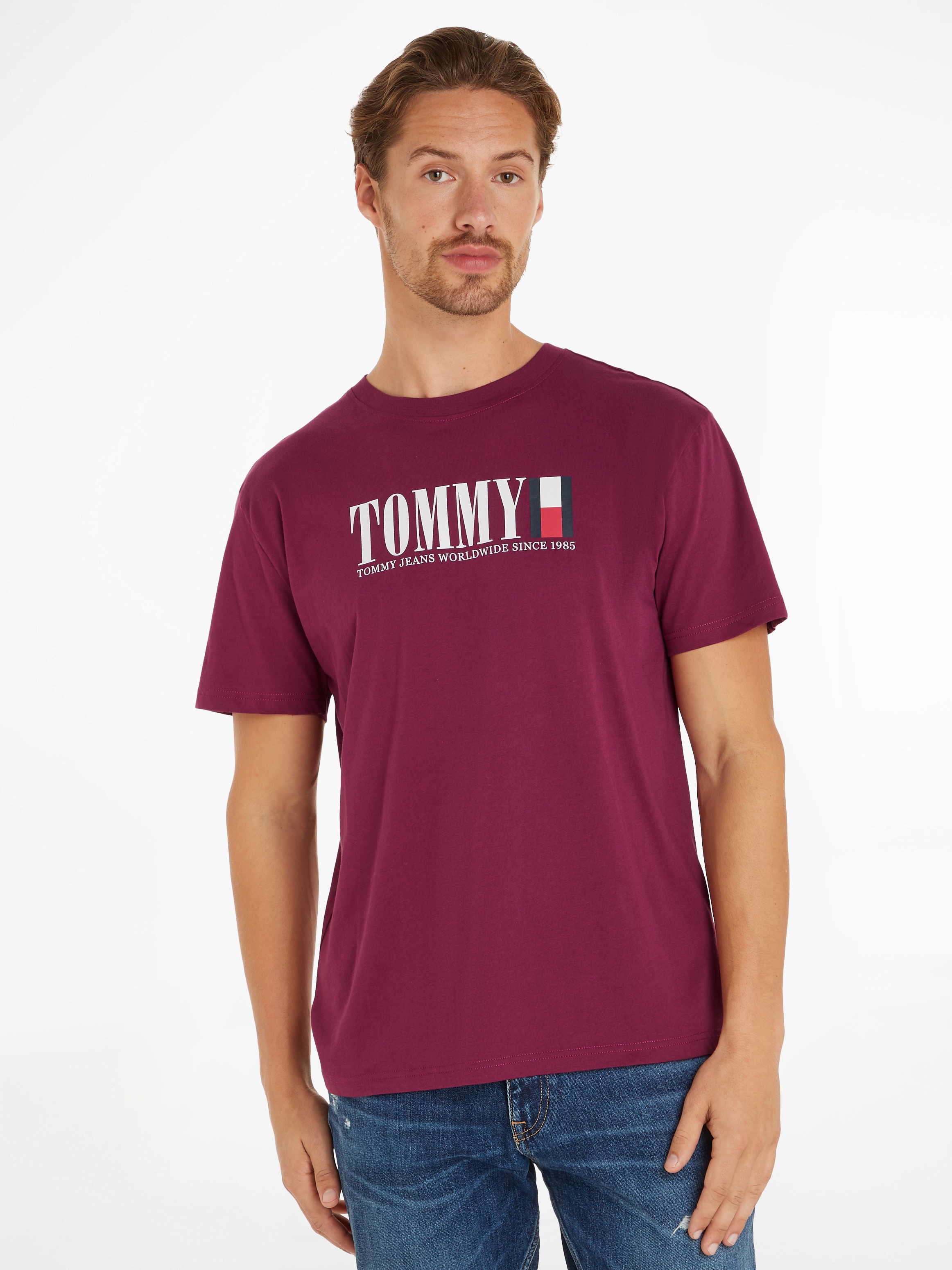 T-Shirt »TJM REG TOMMY DNA FLAG TEE EXT«, mit Logoprint