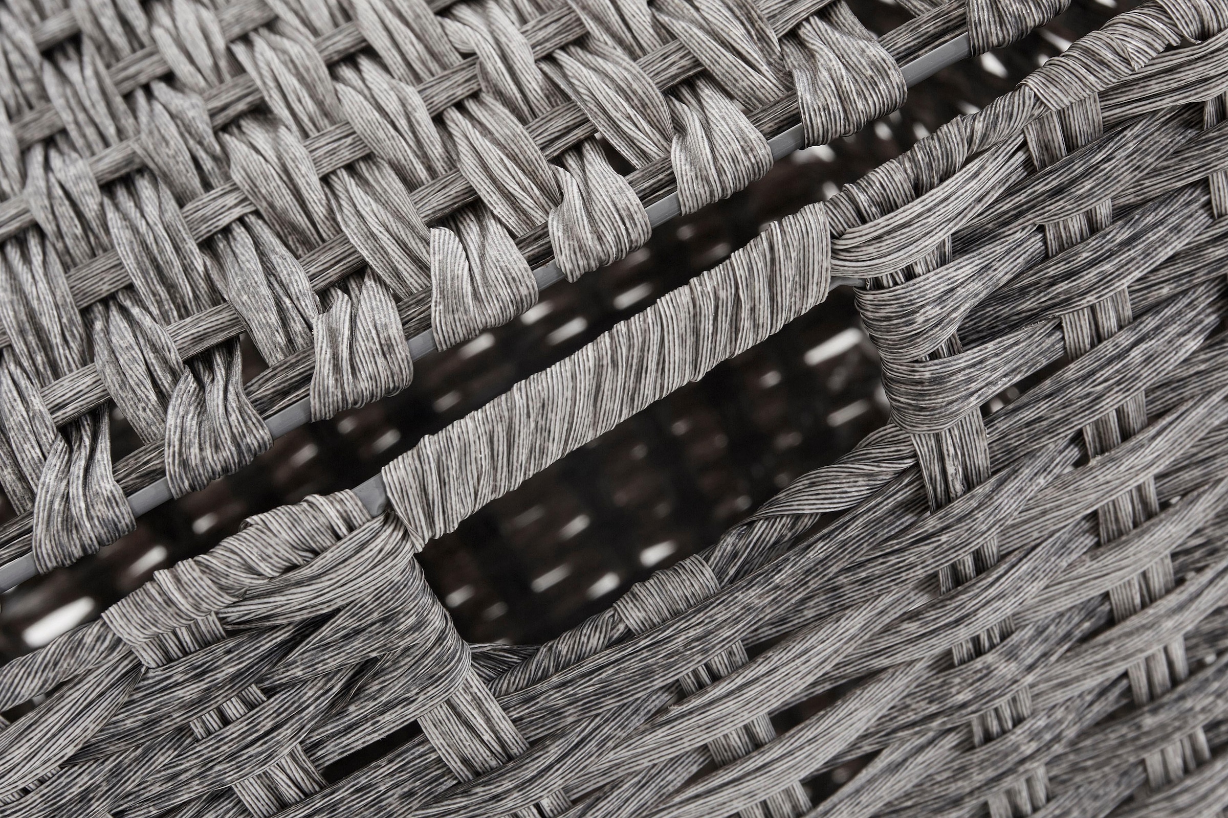 locker Panier à linge polyrattan, avec roulettes