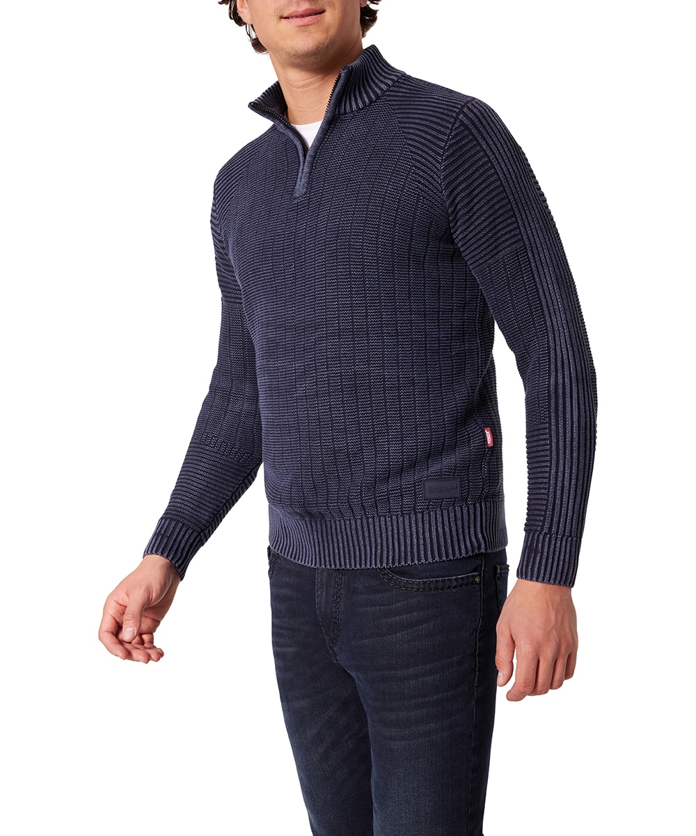 Image of Pioneer Authentic Jeans Troyer mit Strickmuster