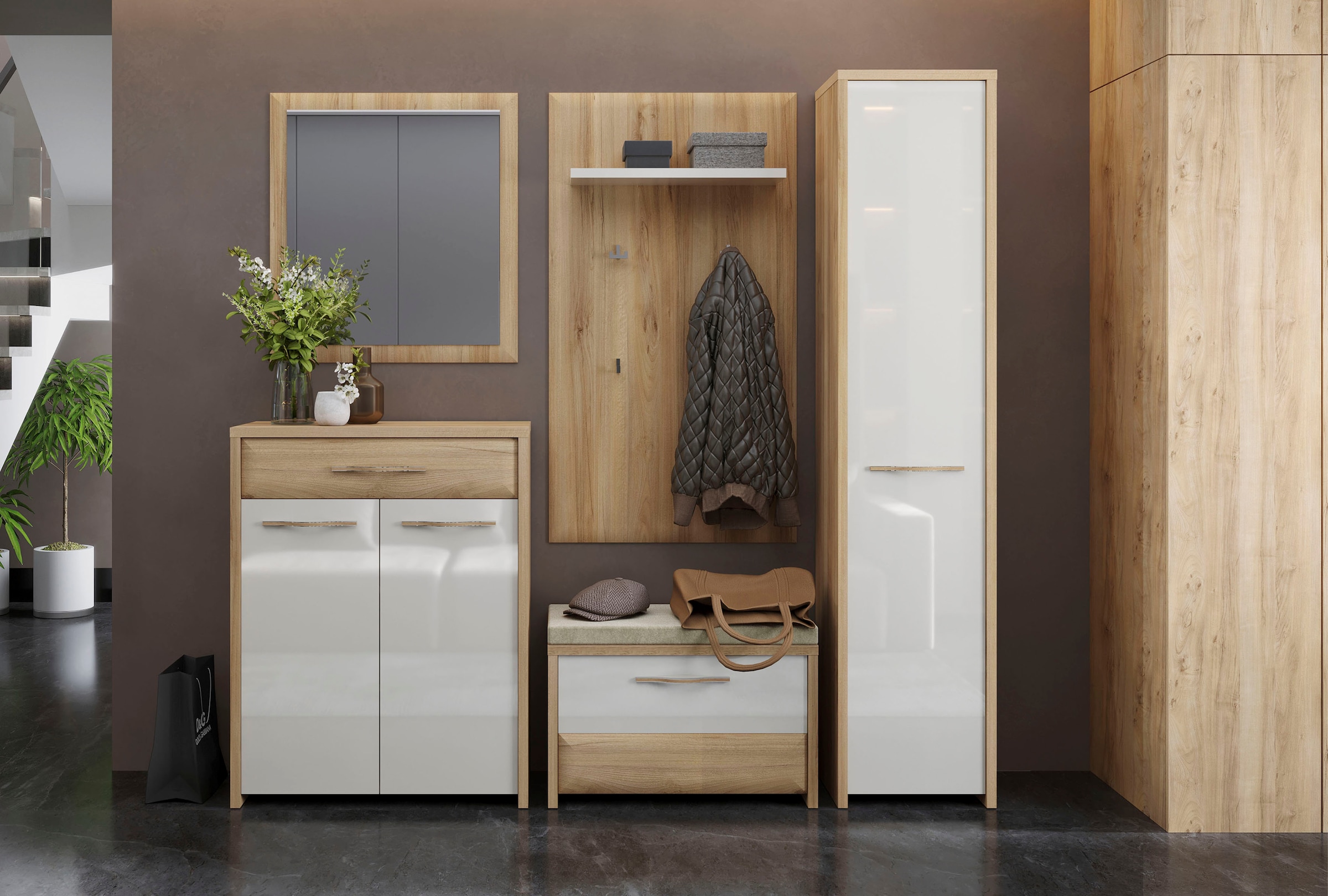 GOODproduct Miroir mural »Gala« Largeur 70 cm, avec cadre