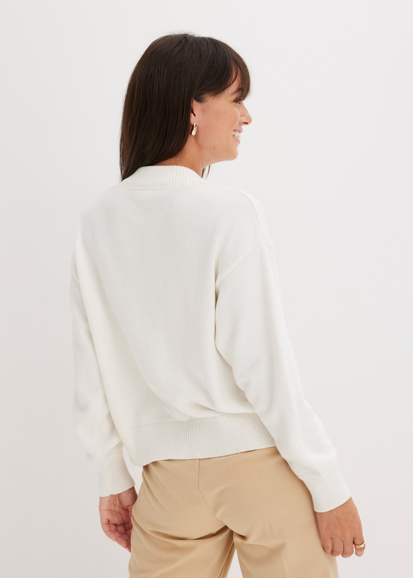 bonprix Strickjacke »Strickjacke aus reiner Baumwolle« Strickjacke aus reiner Baumwolle