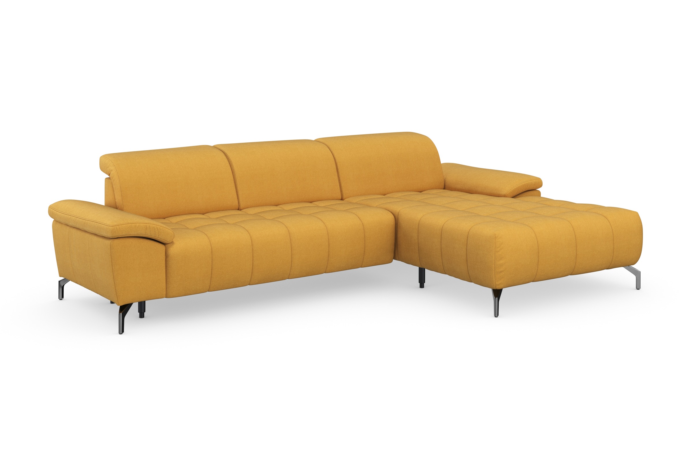 sit&more Ecksofa »Cool L-Form«, wahlweise mit Kopfteilverstellung und Vorziehsitz, motorisch