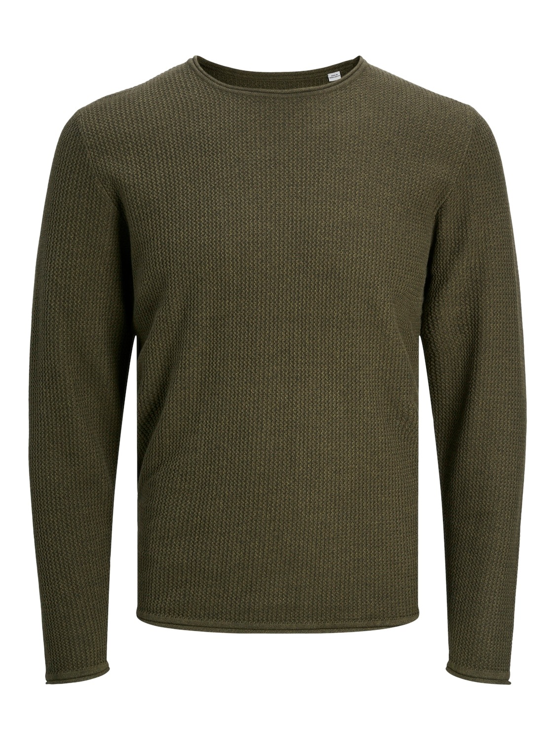 Jack & Jones Rundhalspullover »JJECOOPER KNIT CREW NECK NOOS«, in Strick Optik