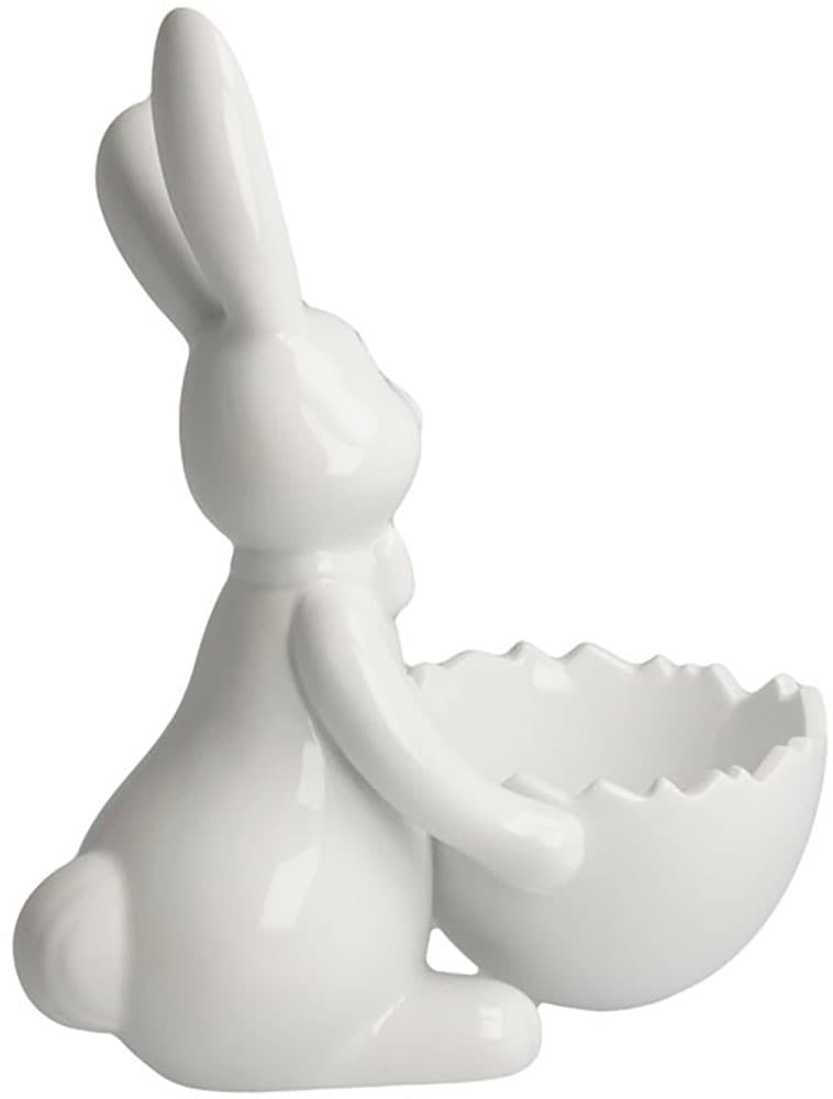Goebel Lapin de Pâques »Figur Hase mit Schale Snow White - Sweet Boy« Figurine de Pâques, décoration, Pâques, décoration de Pâques
