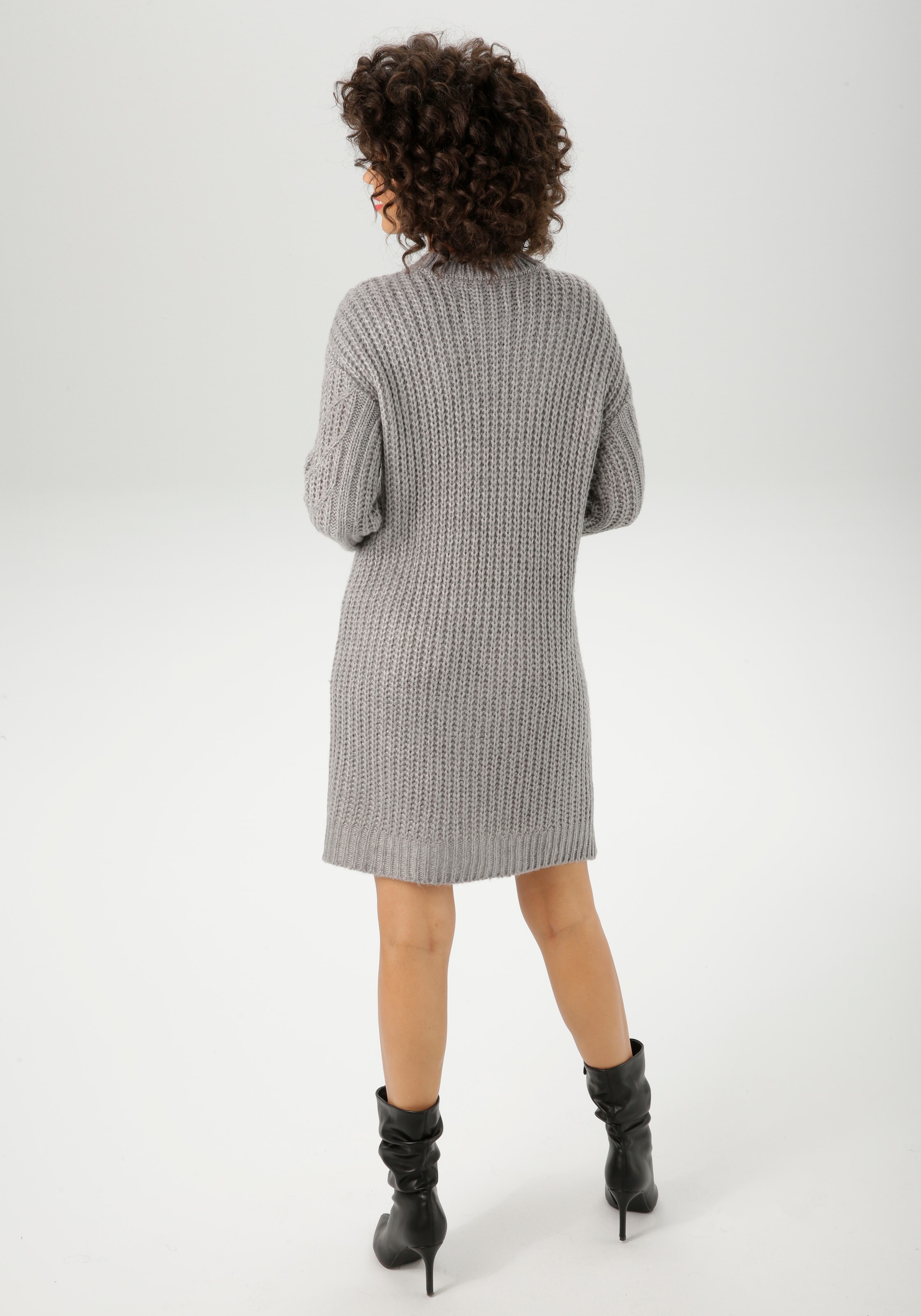 Aniston CASUAL Strickkleid, im trendigen Muster-Mix - NEUE KOLLEKTION