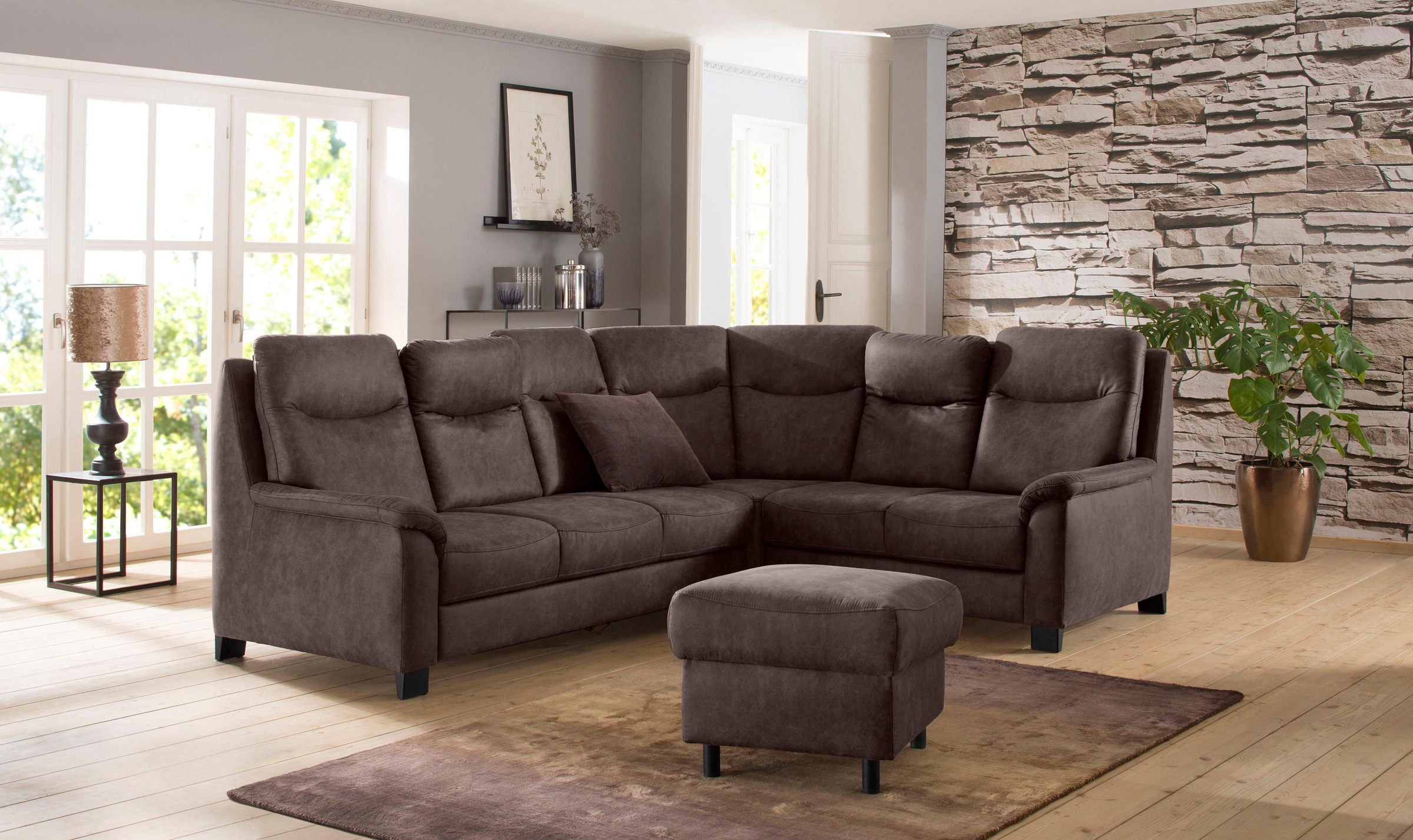 Image of Home affaire Ecksofa »Bocca«, mit Federkern, incl. Kopfteilverstellung, wahlweise Bettfunktion bei Ackermann Versand Schweiz