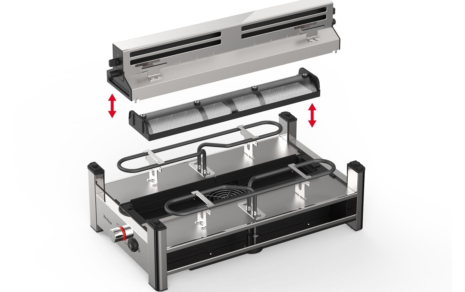 Trisa Raclette »Pure Melt 8 Personen« 8 Stk. Raclettepfännchen 1.500 W