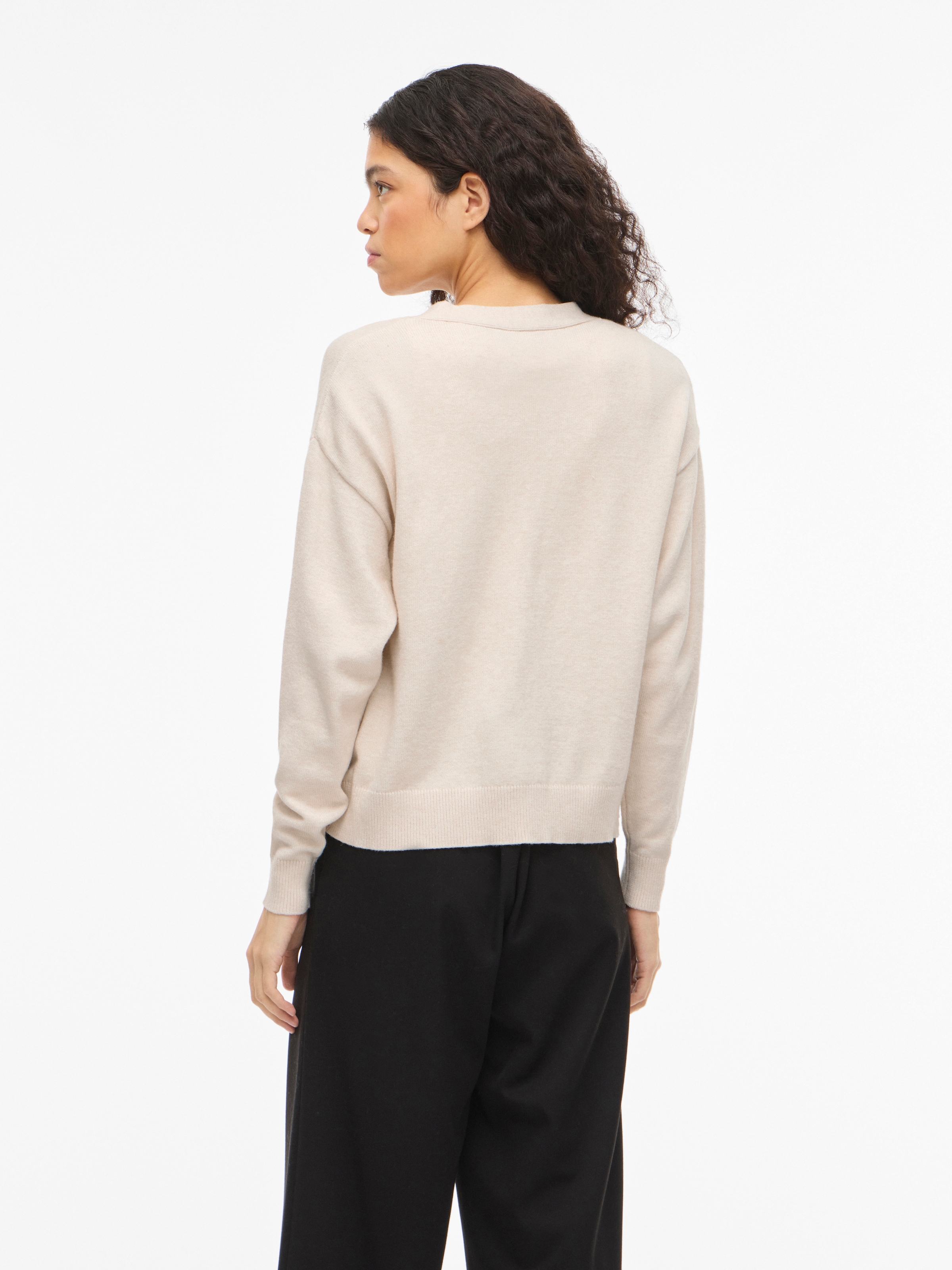 Vila Veste en tricot »VIRIL V-NECK KNIT CARDIGAN - NOOS« mélange de matériaux, coupe régulière