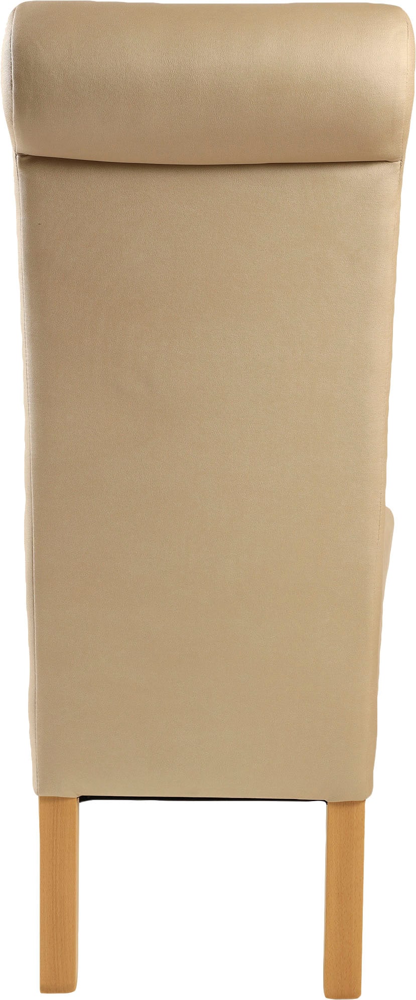 Home affaire 4-Fussstuhl »Rito«, (Set), 2 St., Microfaser, Gestell Buche natur oder wenge lackiert