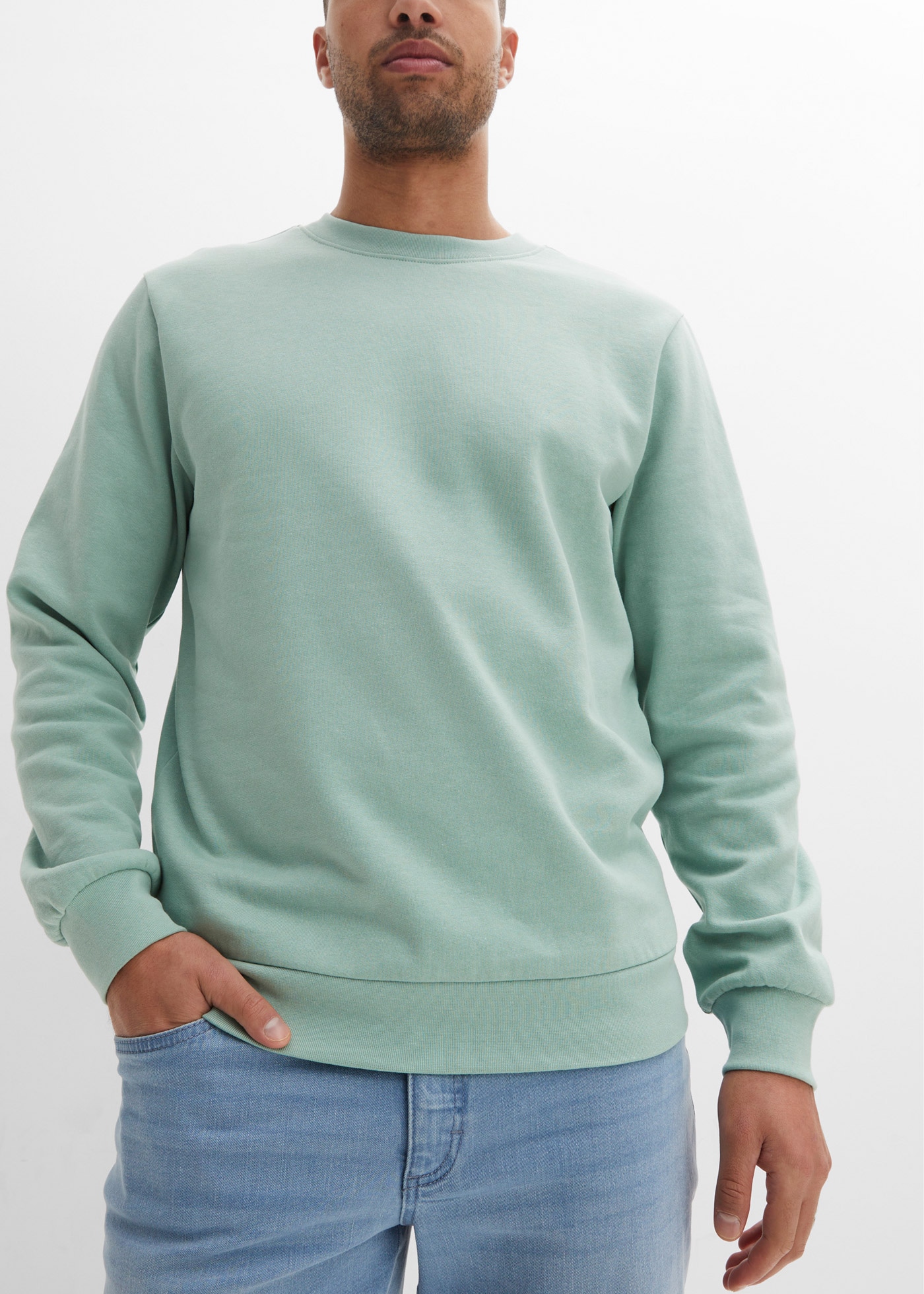 Image of bonprix Sweatshirt "Sweatshirt", Regular Fit, mit Rundhalsausschnitt, weich angeraute Innenseite