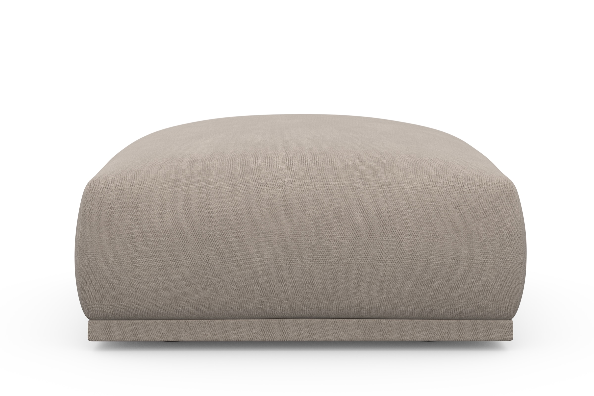 TRENDMANUFAKTUR Hocker »Braga Japandi-Design, mit hochwertigem Kaltschaum, quadratisch, in« 1 Stk. tlg. moderner Polsterhocker, 85/42/85 cm (B/H/T)