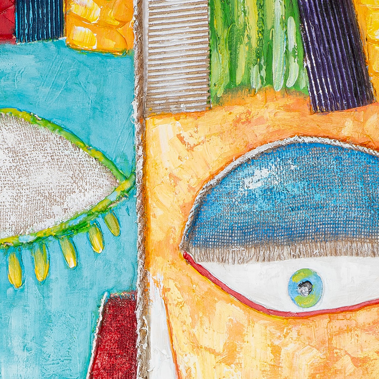 Casablanca by Gilde Tableau sur toile »Visage quadratisch« 1 cuis tlg.