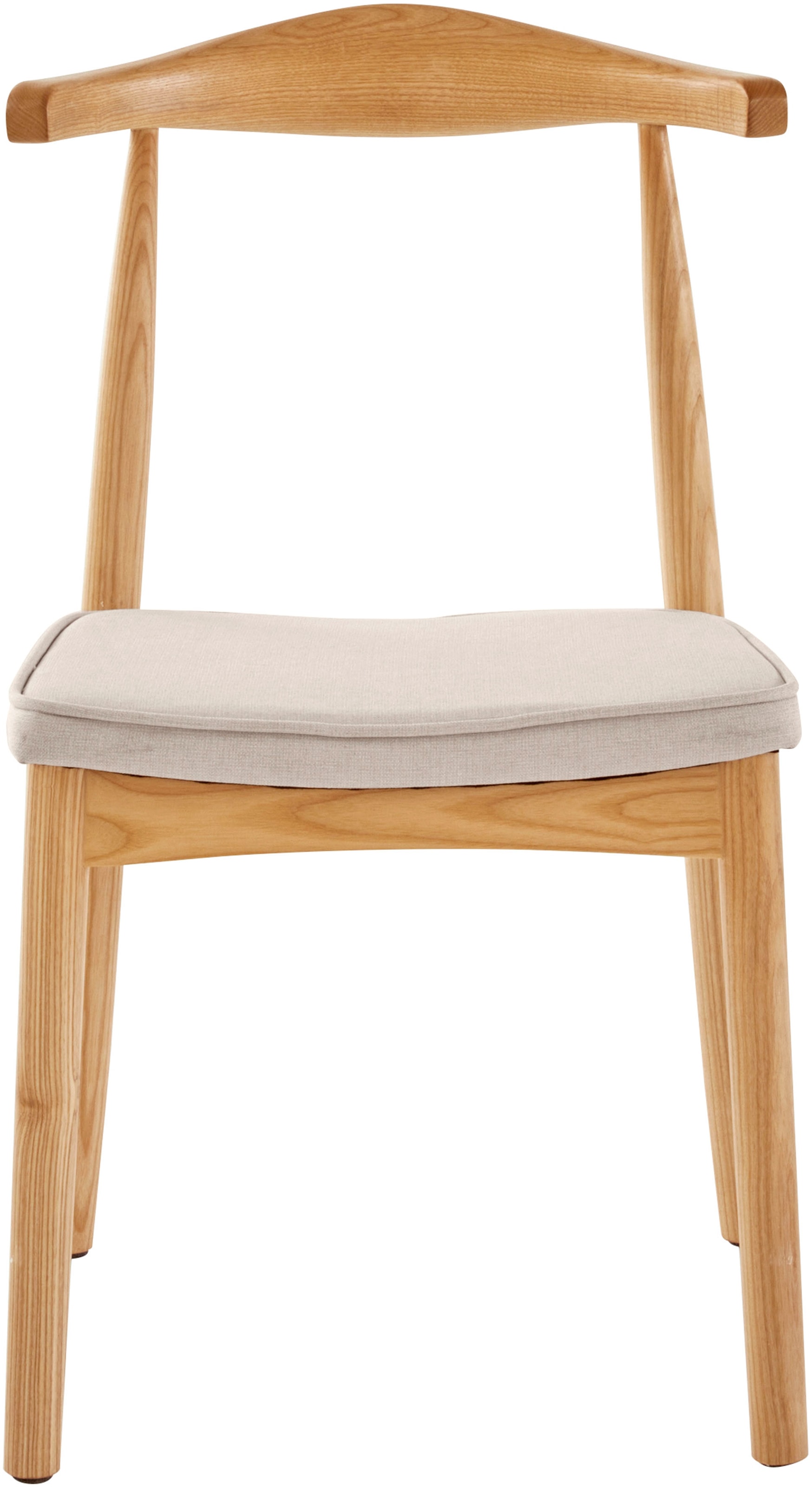 LeGer Home by Lena Gercke Esszimmerstuhl »Rianne, TOPSELLER!, OTTOs Choice«, (Set), 2 St., Gestellrahmen aus massivem Eschenholz, Sitzfläche mit Webstoffkissen