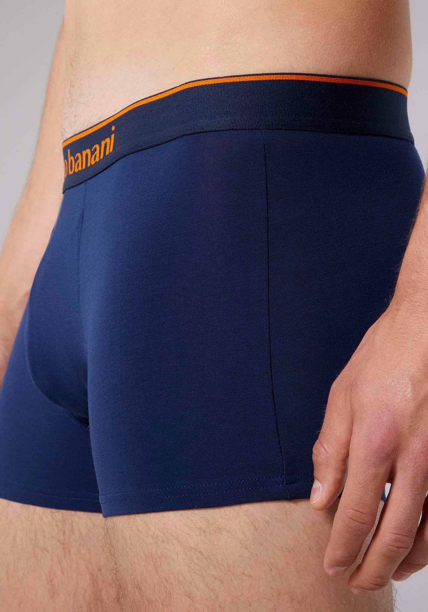 Bruno Banani Boxershorts »Short 2Pack Quick Access«, (2er Pack), Kontrastfarbene Details