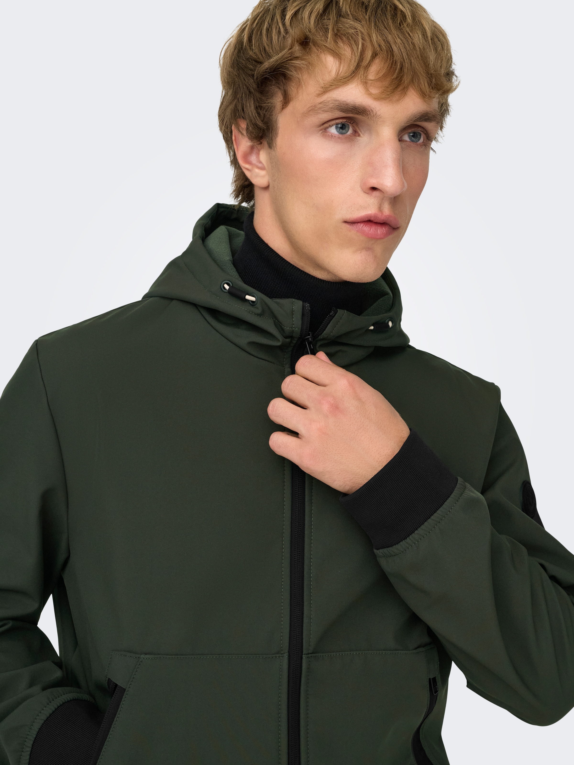 ONLY & SONS Veste softshell »ONSBOWIE SOFTSHELL BOMBER NOOS« mit Kapuze