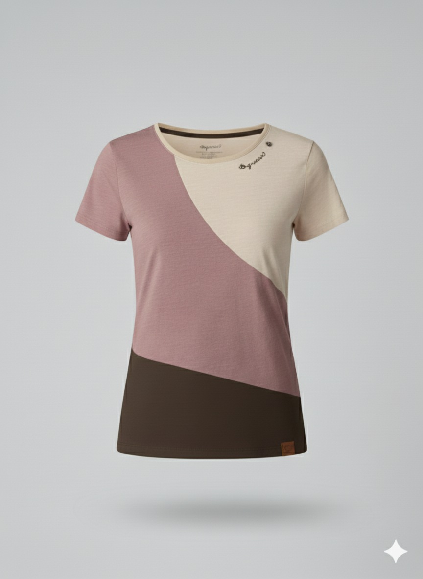 Ragwear Kurzarmshirt »MINT BLOCK O« mit Logo-Patches an Saum und Ärmel