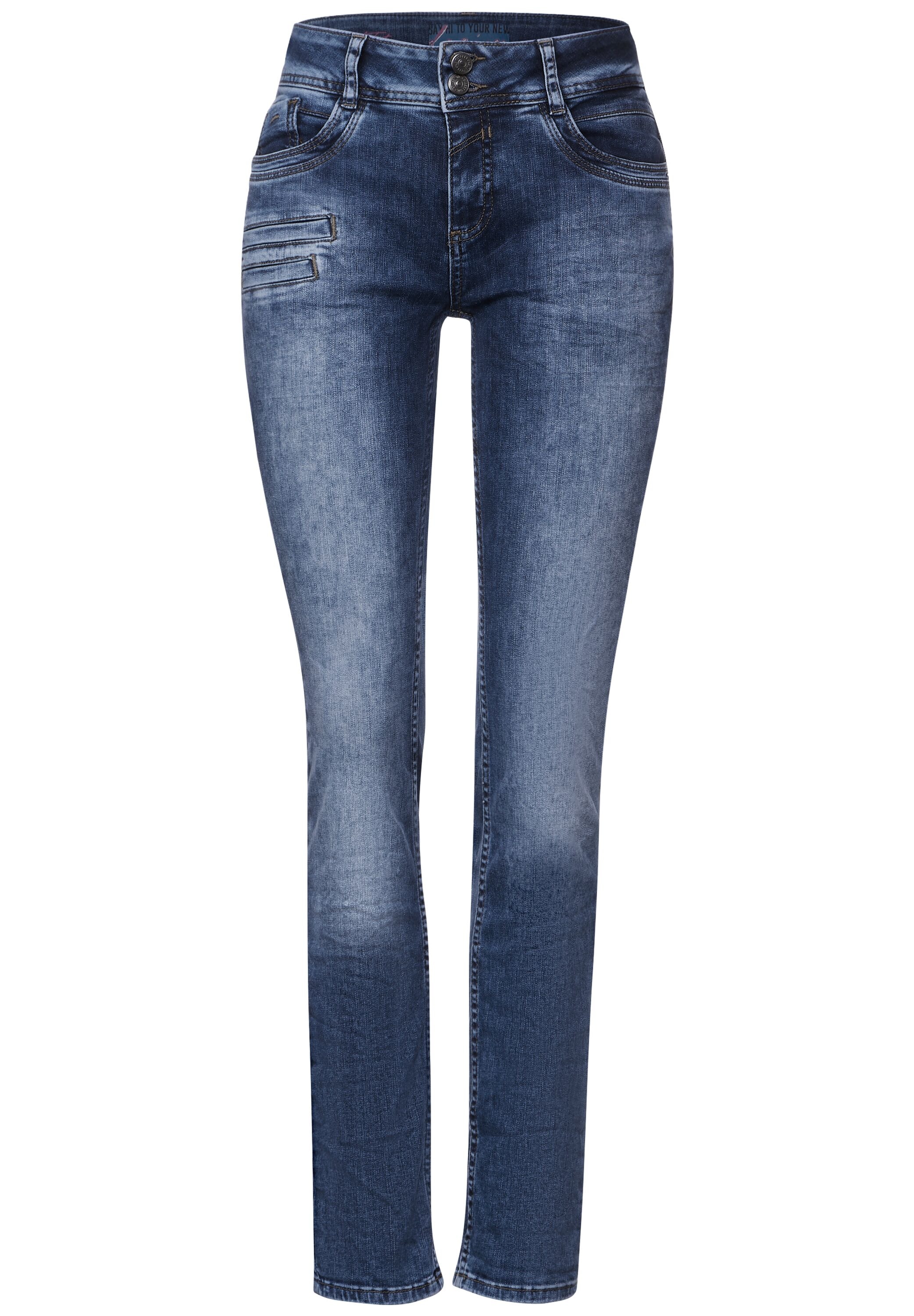 STREET ONE Slim-fit-Jeans, mit dekorativen Taschen vorne