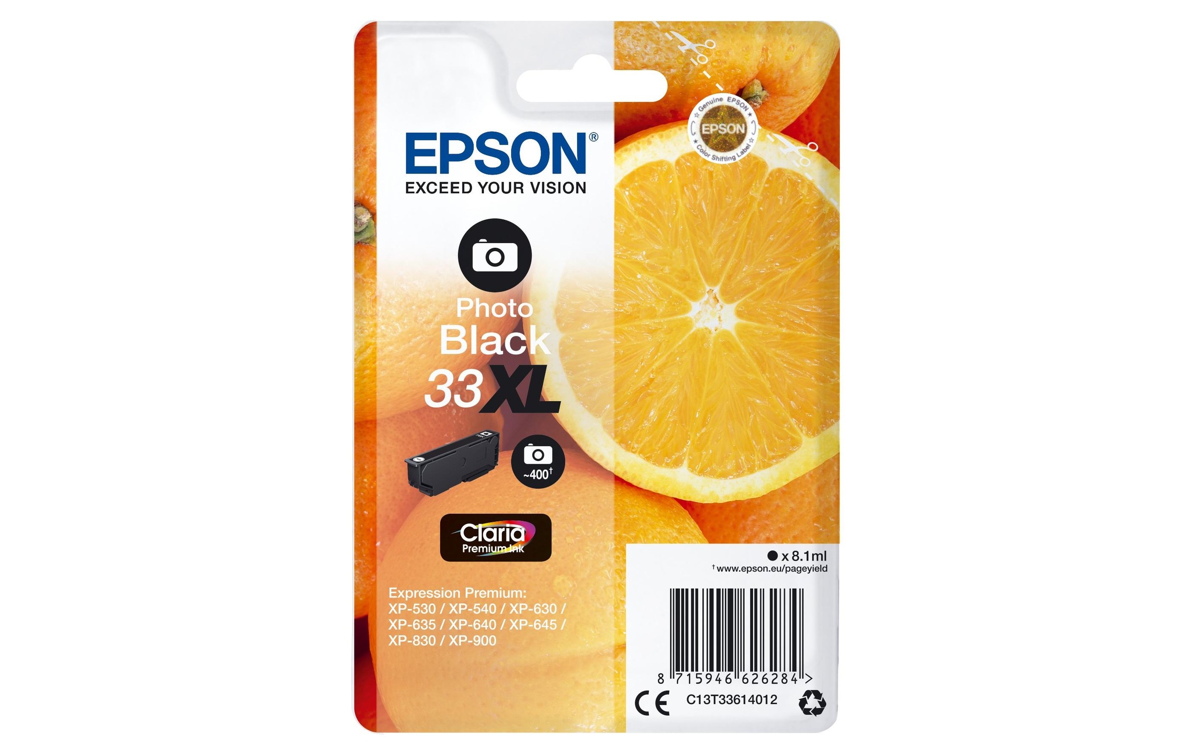 Image of Epson Tintenpatrone "33XL / C13T33614012 Photo Black"