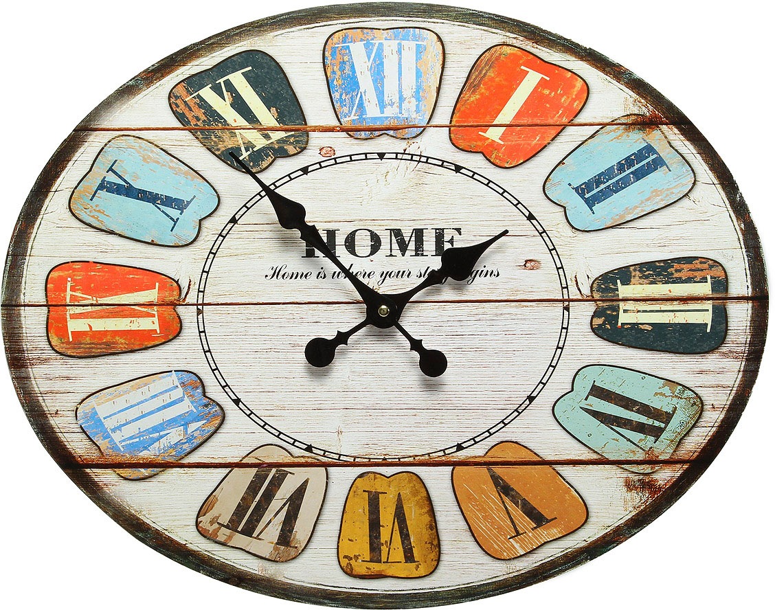 Image of Ambiente Haus Wanduhr »Faber Wanduhr - ovale 49cm« bei Ackermann Versand Schweiz