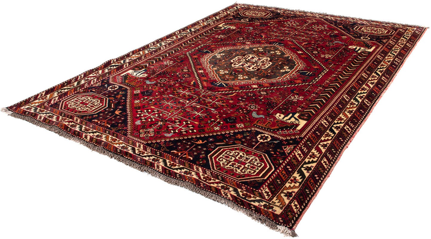 Image of morgenland Orientteppich »Perser - Nomadic - 293 x 211 cm - dunkelrot«, rechteckig, 10 mm Höhe, Wohnzimmer, Handgeknüpft, Einzelstück mit Zertifikat bei Ackermann Versand Schweiz