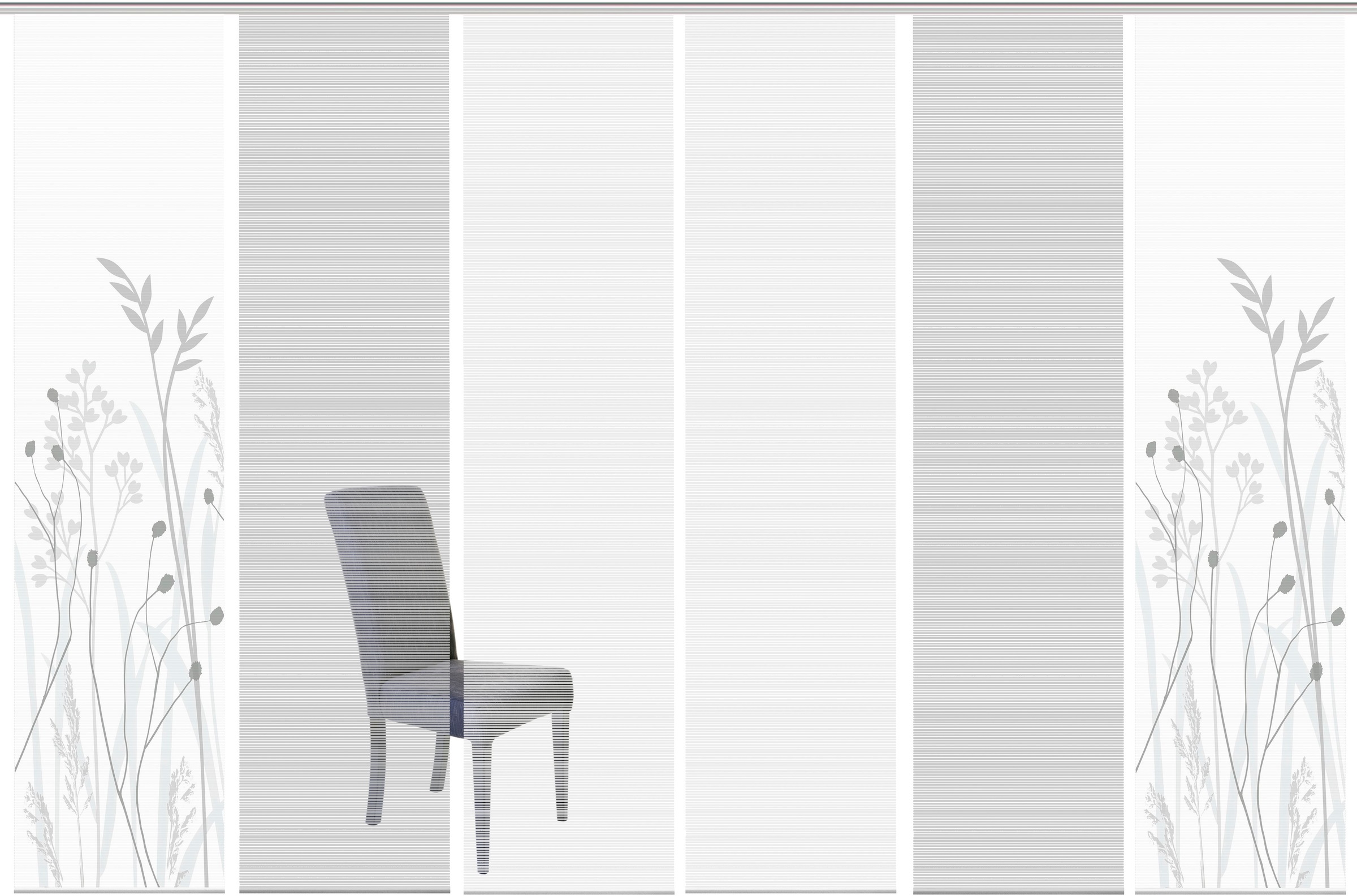 Image of Vision S Schiebegardine »GRASIL 6er SET«, (6 St.), Bambus-Optik, Digital bedruckt bei Ackermann Versand Schweiz