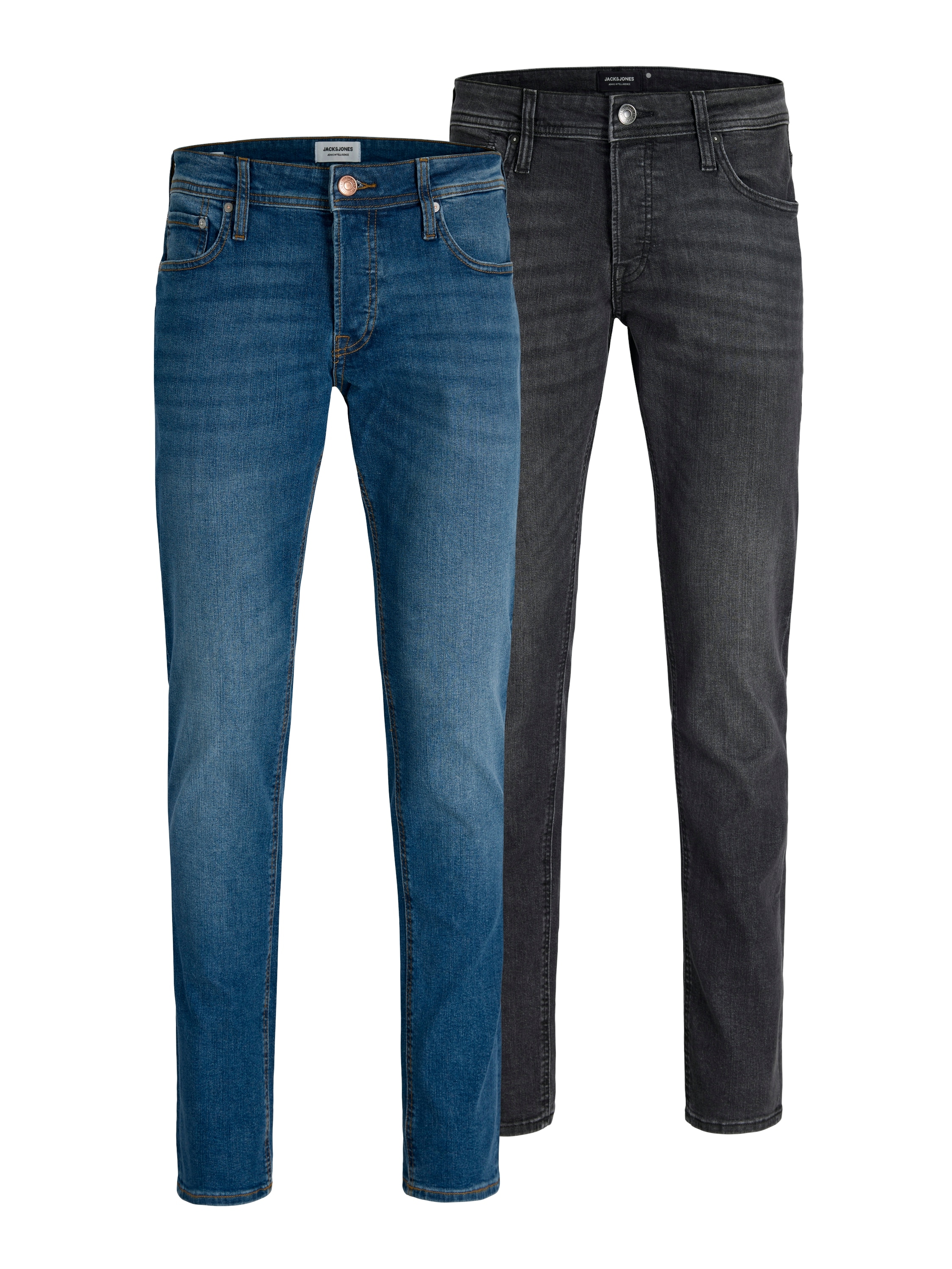 Image of Jack & Jones Slim-fit-Jeans "JJIGLENN JJORIGINAL SQ 270/223 2 PK MP" Packung, 2