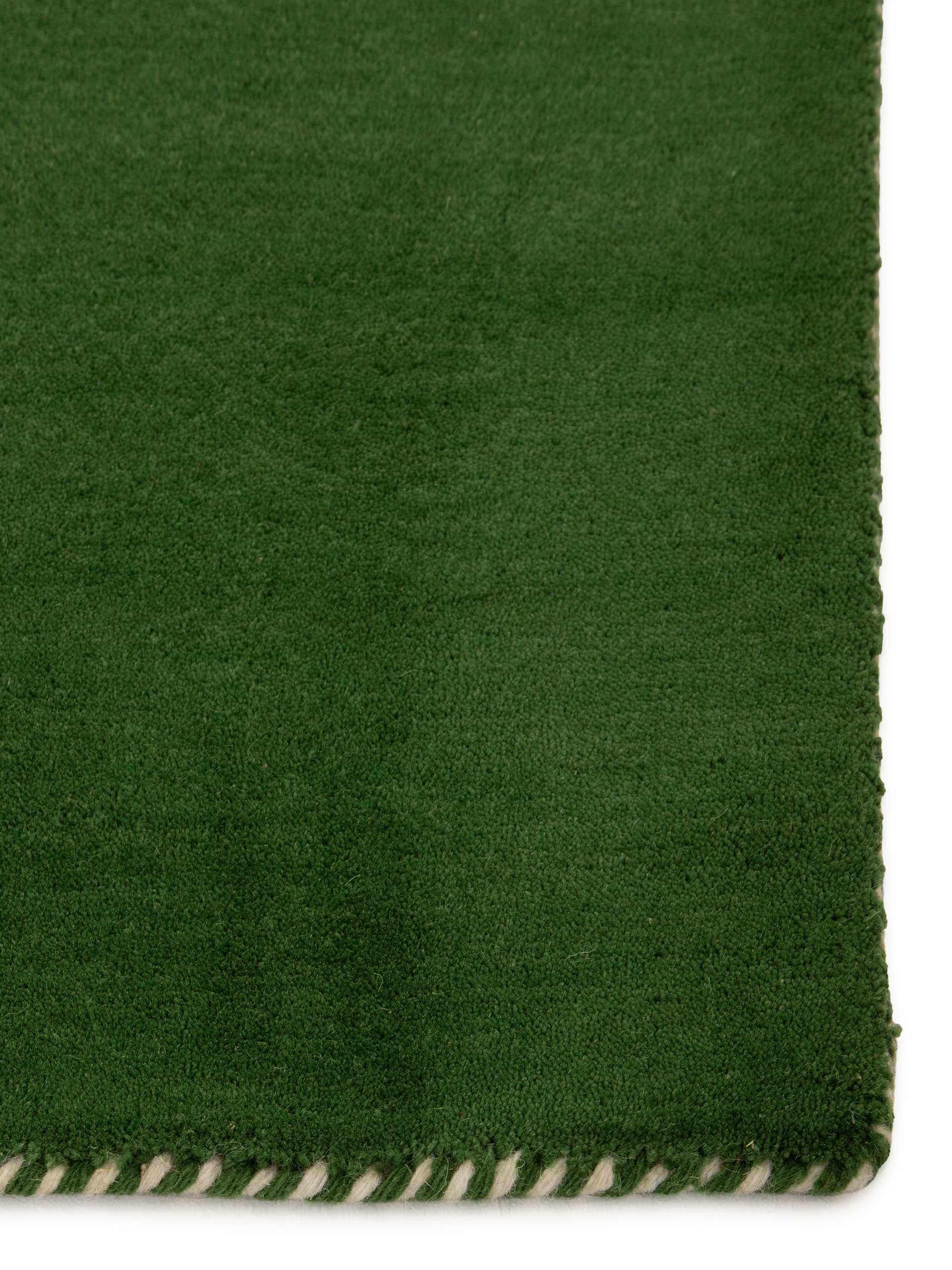 carpetfine Wollteppich »Gabbeh Lola Uni« rechteckig 14 mm Höhe mit natürlichem Pflanzenmaterial von Hand gewebt, auch in Rund
