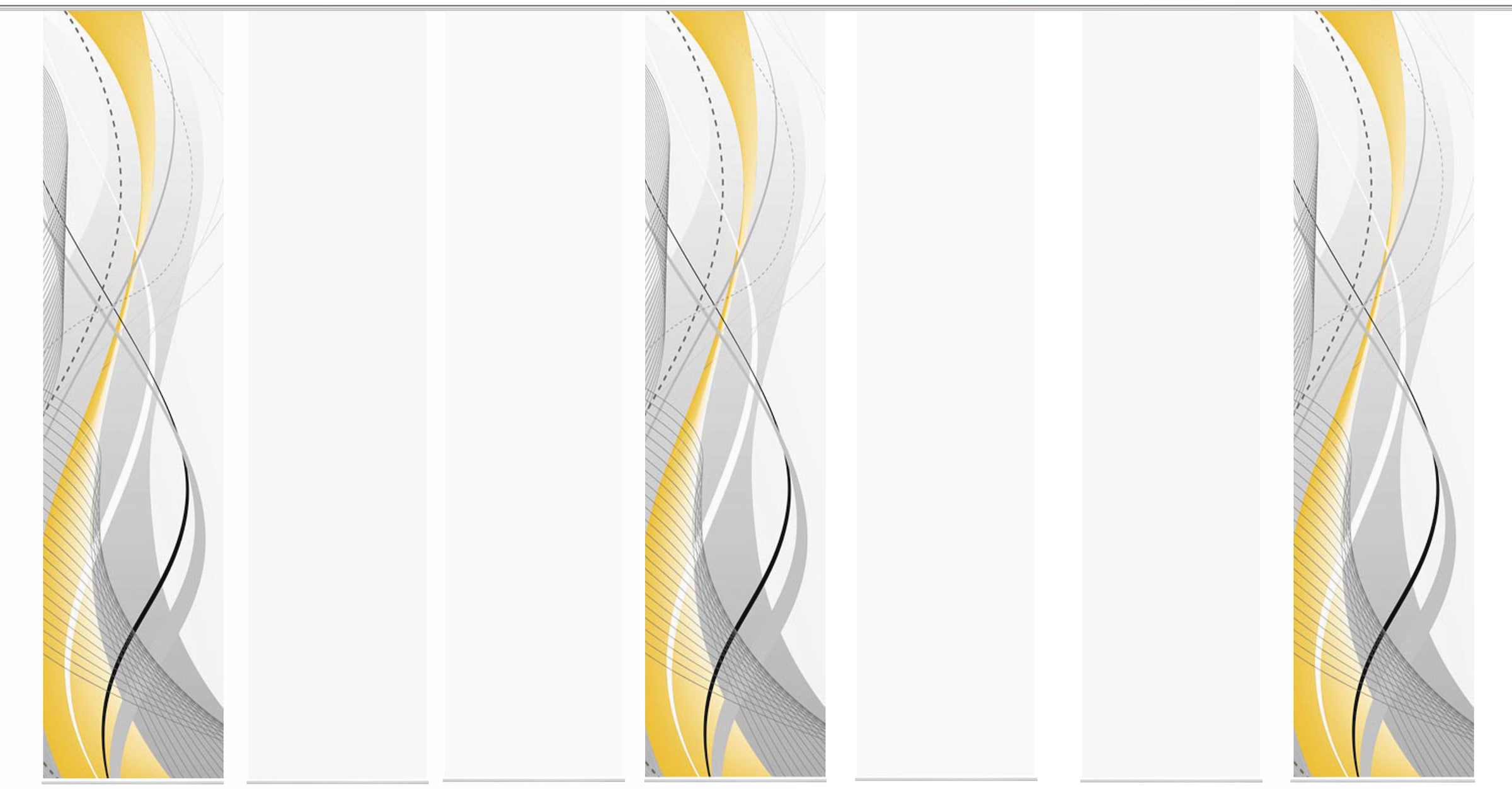 HOME WOHNIDEEN Schiebegardine »CARLISLE 7ER SET«, (7 St.), HxB: 245x60