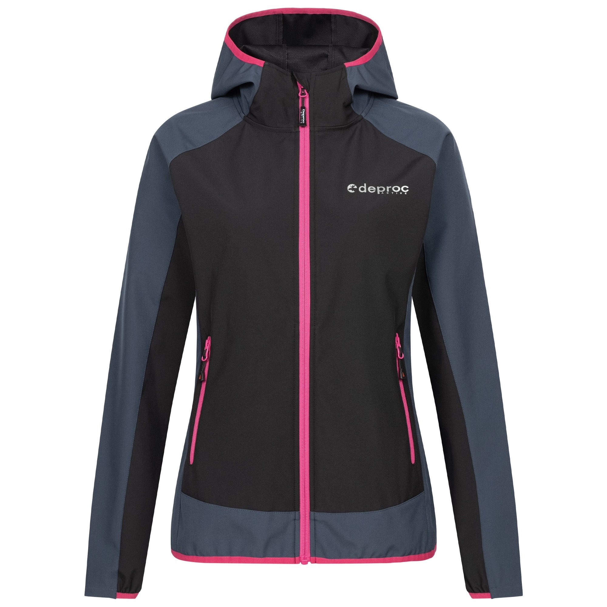 DEPROC Active Softshelljacke »XLight CAVELL Women« mit Kapuze auch in Grossen Grössen erhältlich