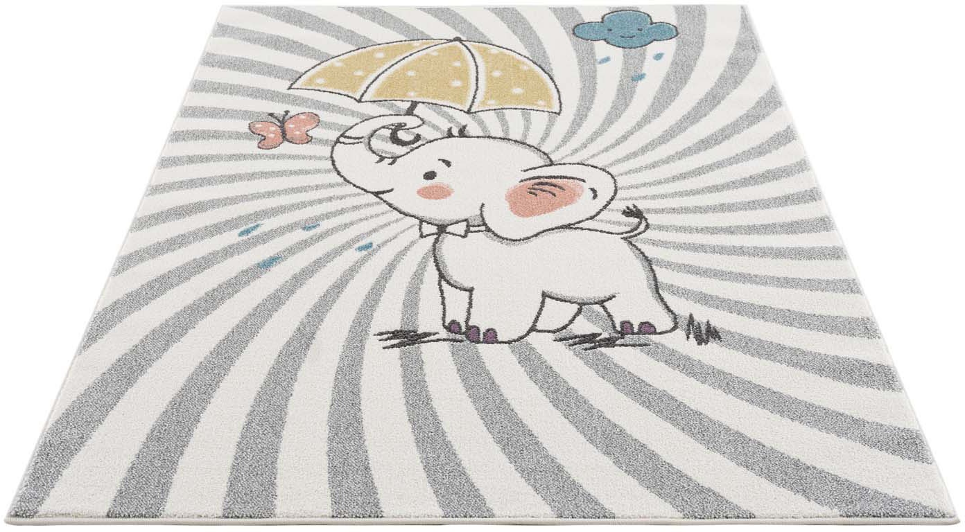 Image of Carpet City Kinderteppich »Anime9388«, rechteckig, 11 mm Höhe, Spielteppich, Elefant, Weicher Flor, Pflegeleicht, Kinderzimmer bei Ackermann Versand Schweiz