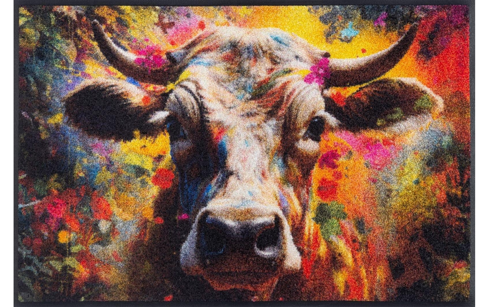 Image of wash+dry by Kleen-Tex Fussmatte "Cowy McCow 50 x 75 cm"