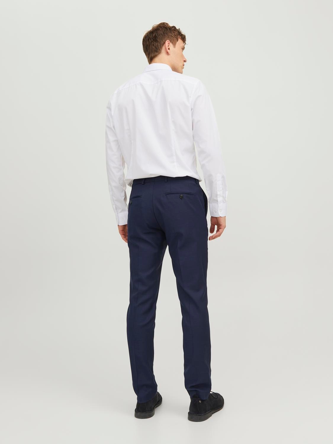 Jack & Jones Chemise à manches longues »JJJOE SHIRT LS PLAIN« Mélange de matières, coupe slim